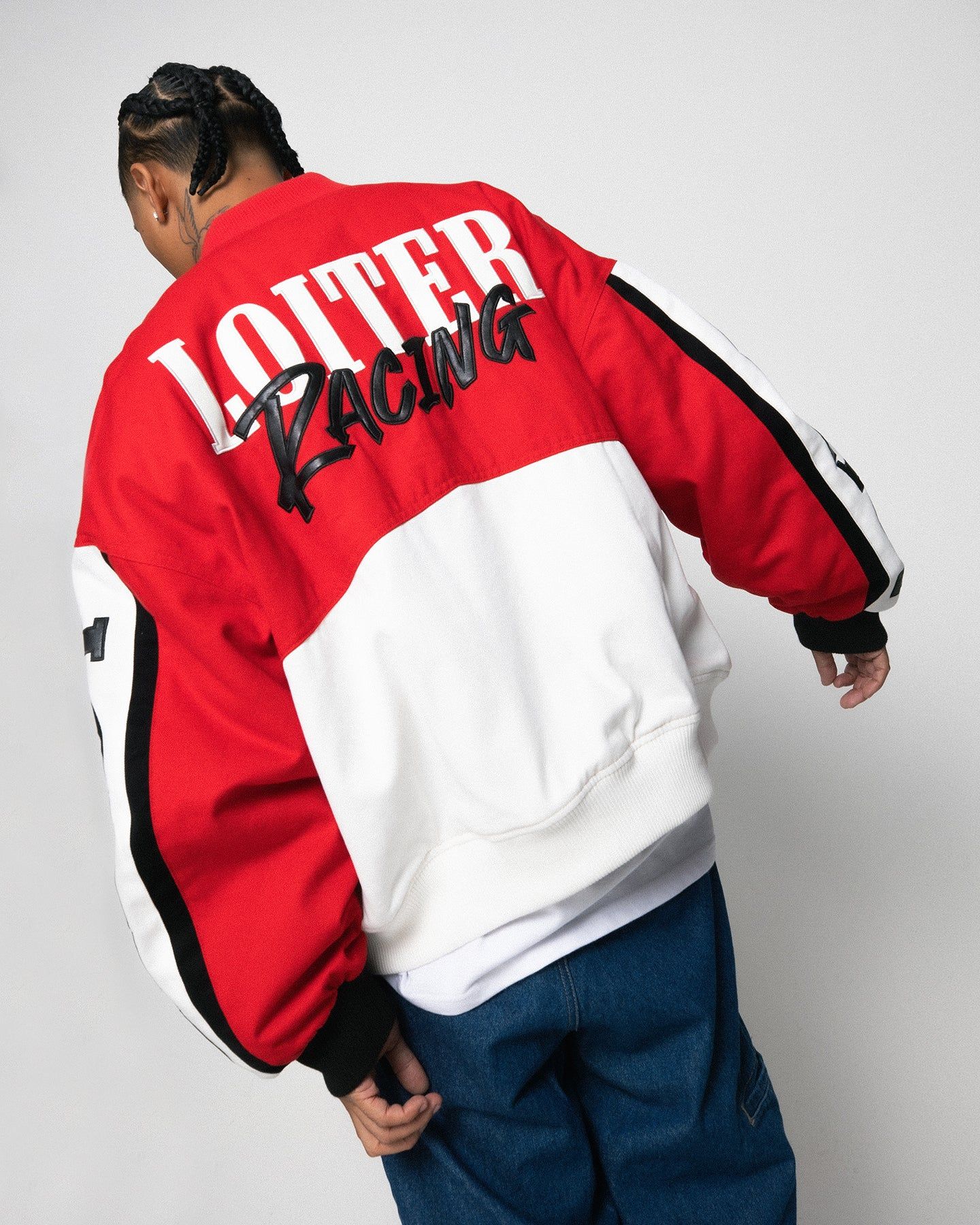 Loiter Motor Sport Jacket Red/Off White sold by Culture Kings product image thumbnail 4