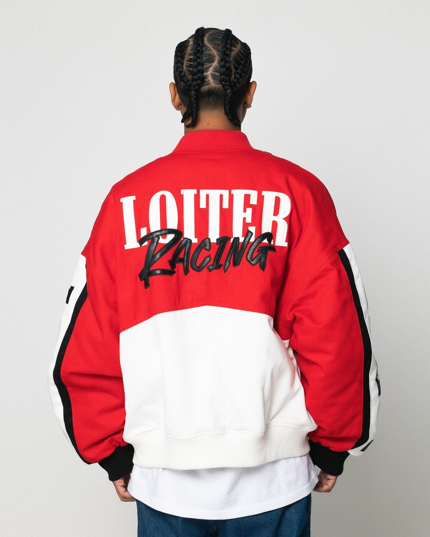 Loiter Motor Sport Jacket Red/Off White sold by Culture Kings product image thumbnail 7