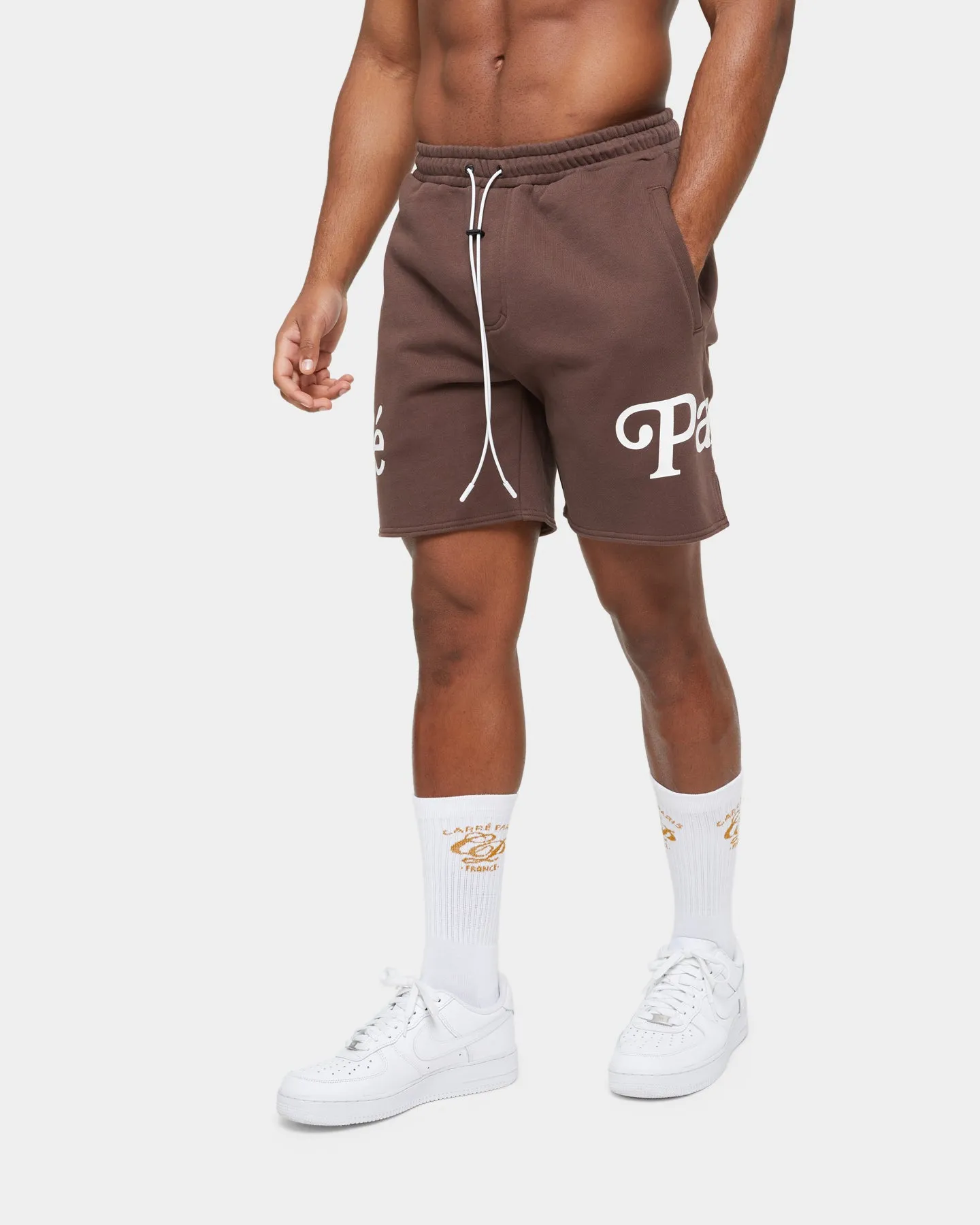 Carré Volle Sweat Short Dark Brown sold by Culture Kings
