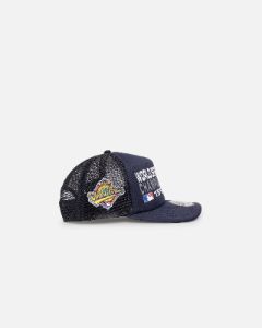 NEW ERA ☆ 'Puff Print' Pre-Curved Golfer Trucker トラッカー New Era New York Yankees 'Puff Print' Pre-Curved Golfer