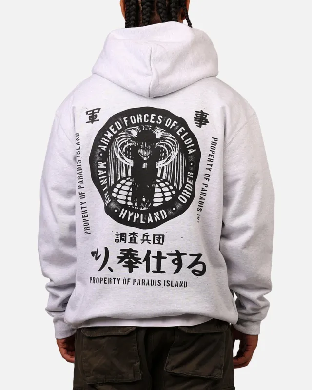 Hypland X Attack On Titan Eldia Hoodie Cement made by Culture Kings
