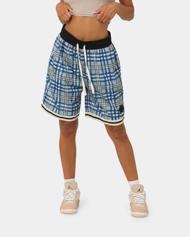 EN ES Team Basketball Shorts Blue Plaid sold by Culture Kings