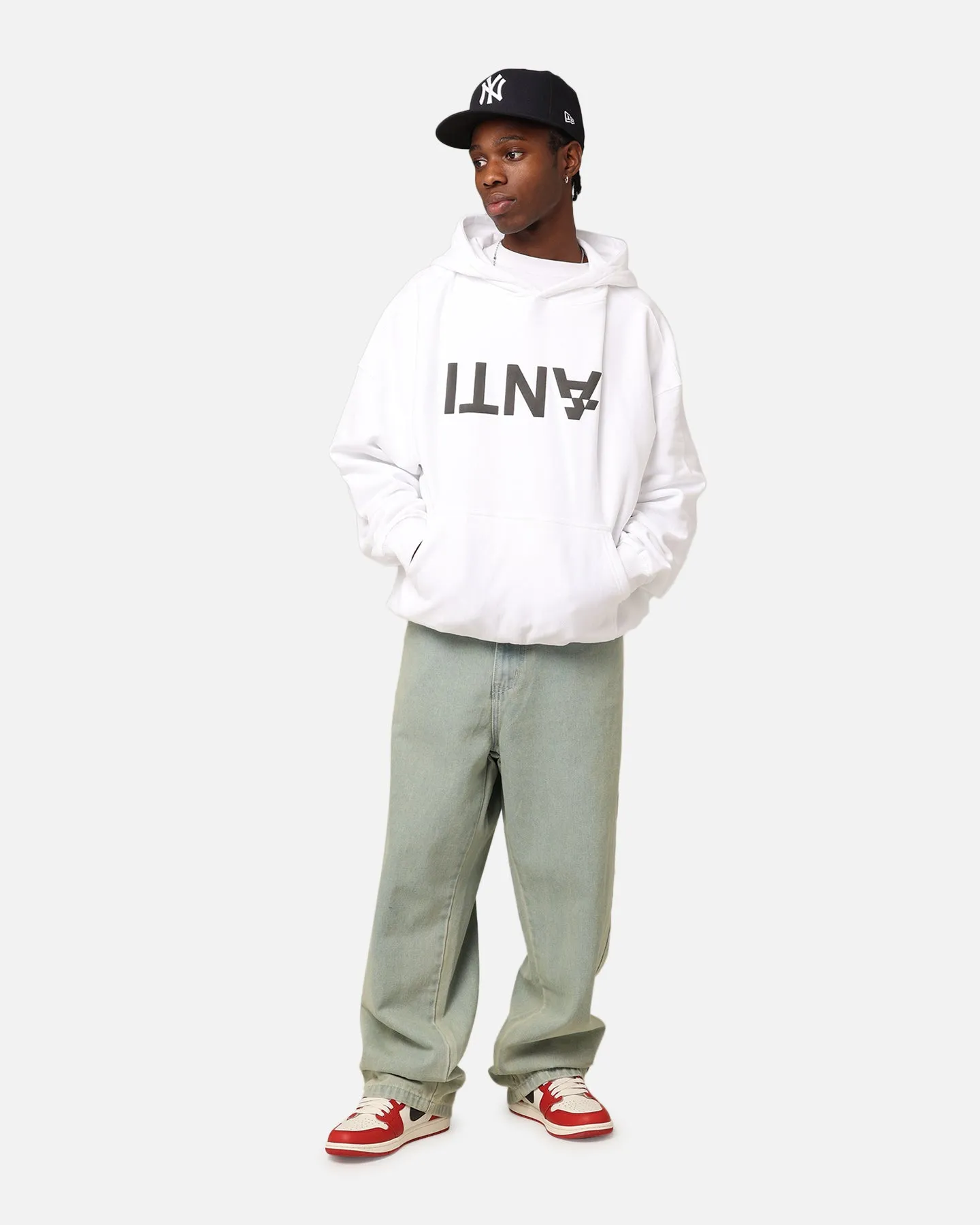The Anti Order Anti Logo Boxy Hoodie White sold by Culture Kings product image thumbnail 3