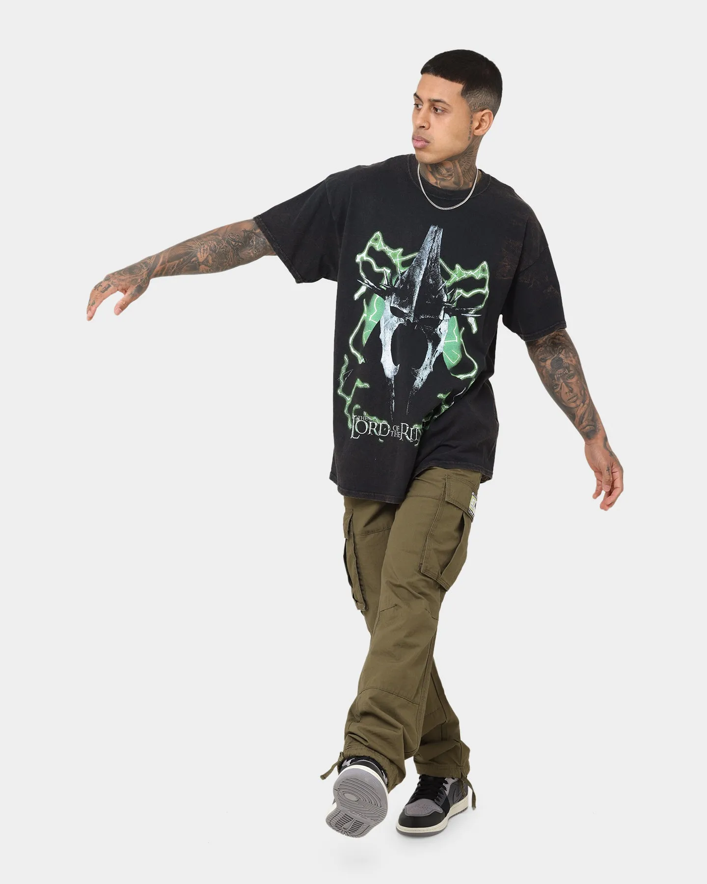 American Thrift X The Lord Of The Rings Witch Kings Of Angmar Vintage T-Shirt Washed Black sold by Culture Kings product image thumbnail 3