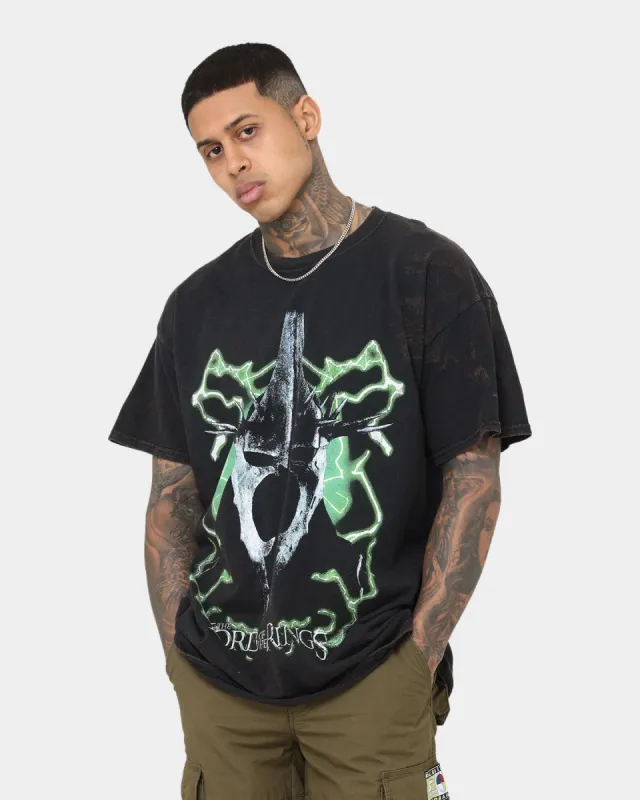 American Thrift X The Lord Of The Rings Witch Kings Of Angmar Vintage T-Shirt Washed Black sold by Culture Kings