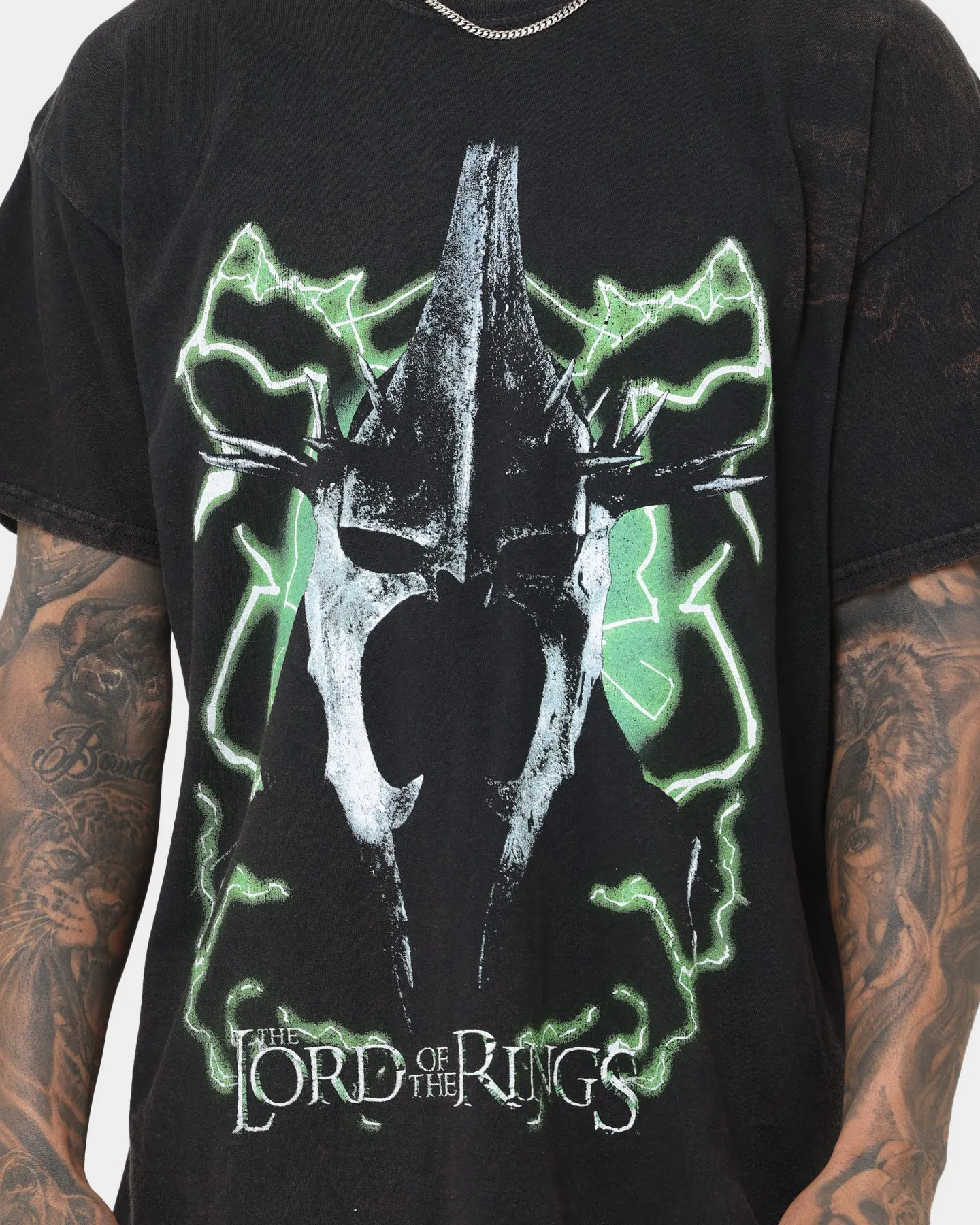 American Thrift X The Lord Of The Rings Witch Kings Of Angmar Vintage T-Shirt Washed Black sold by Culture Kings product image thumbnail 4