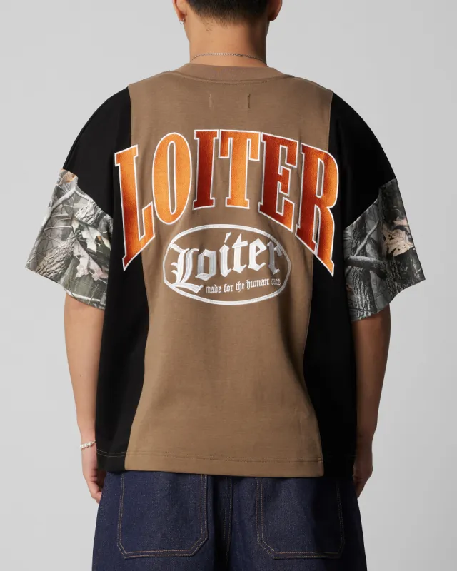 Loiter Splinter T-Shirt Woodland Camo sold by Culture Kings