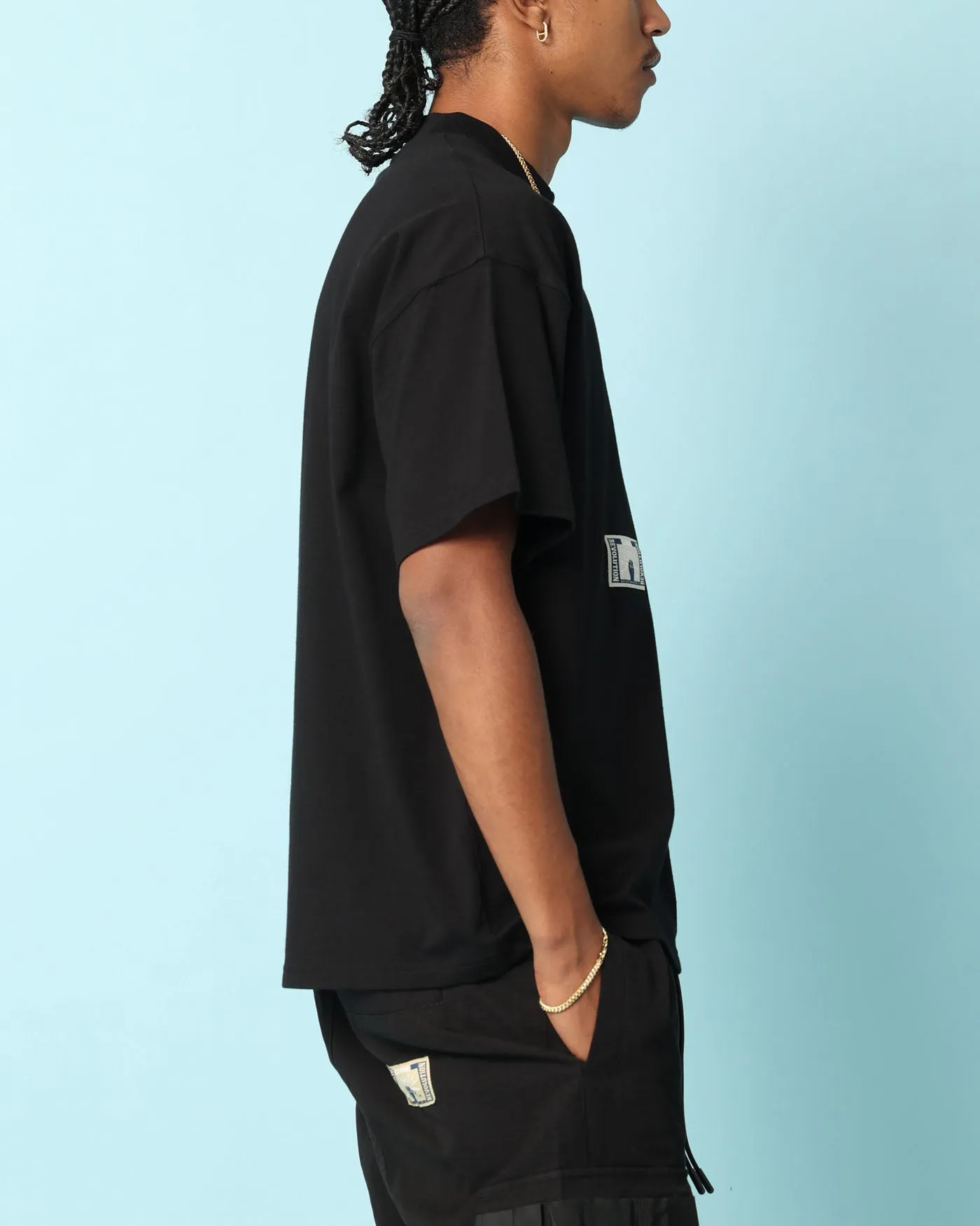 Carré Patchwork Oversized T-Shirt Black sold by Culture Kings product image thumbnail 4