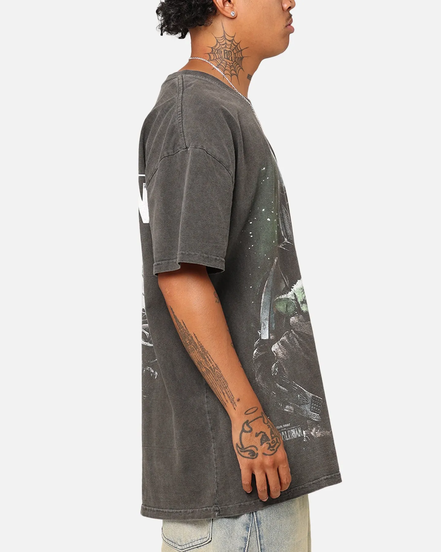 Star Wars The Mandalorian Heavyweight T-Shirt Black Wash sold by Culture Kings product image thumbnail 5