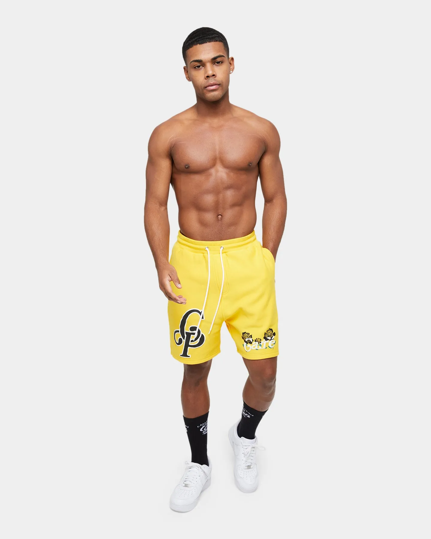 Carre Volle Rose Sweat Shorts Yellow sold by Culture Kings product image thumbnail 2