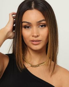 Raising Hell Women's 10mm 16" Cuban Choker Chain 18K Gold Vermeil sold by Culture Kings