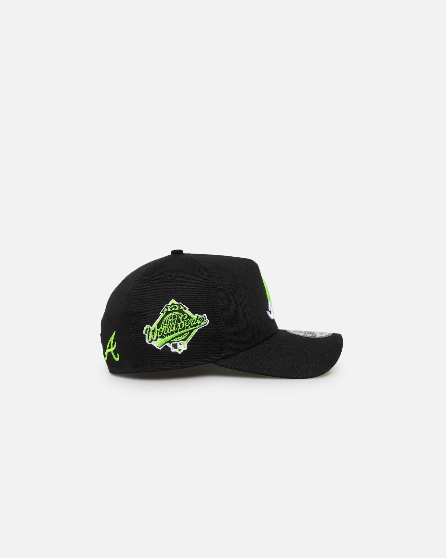 New Era Atlanta Braves "Drip Logo" 9FORTY A-Frame Snapback Black/White/Green sold by Culture Kings product image thumbnail 3