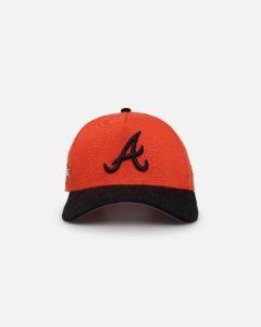 New Era Atlanta Braves 'Scary Nights' 9FORTY A-Frame Snapback Orange/Black sold by Culture Kings