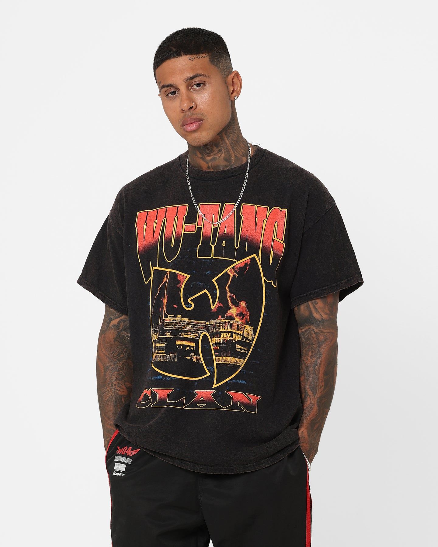 Wu Tang Brand Limited Lightning T-Shirt Black Wash sold by Culture Kings