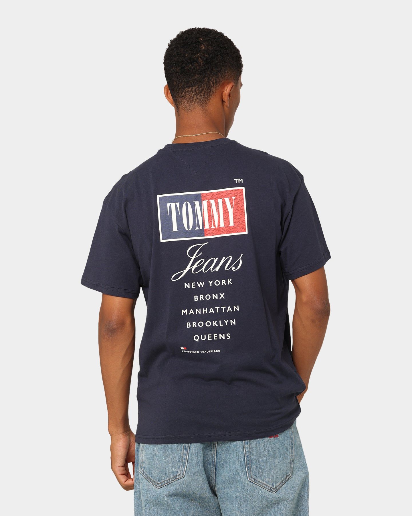 Tommy Jeans TJM Relaxed Timeless Tommy T-Shirt Twilight Navy sold by Culture Kings