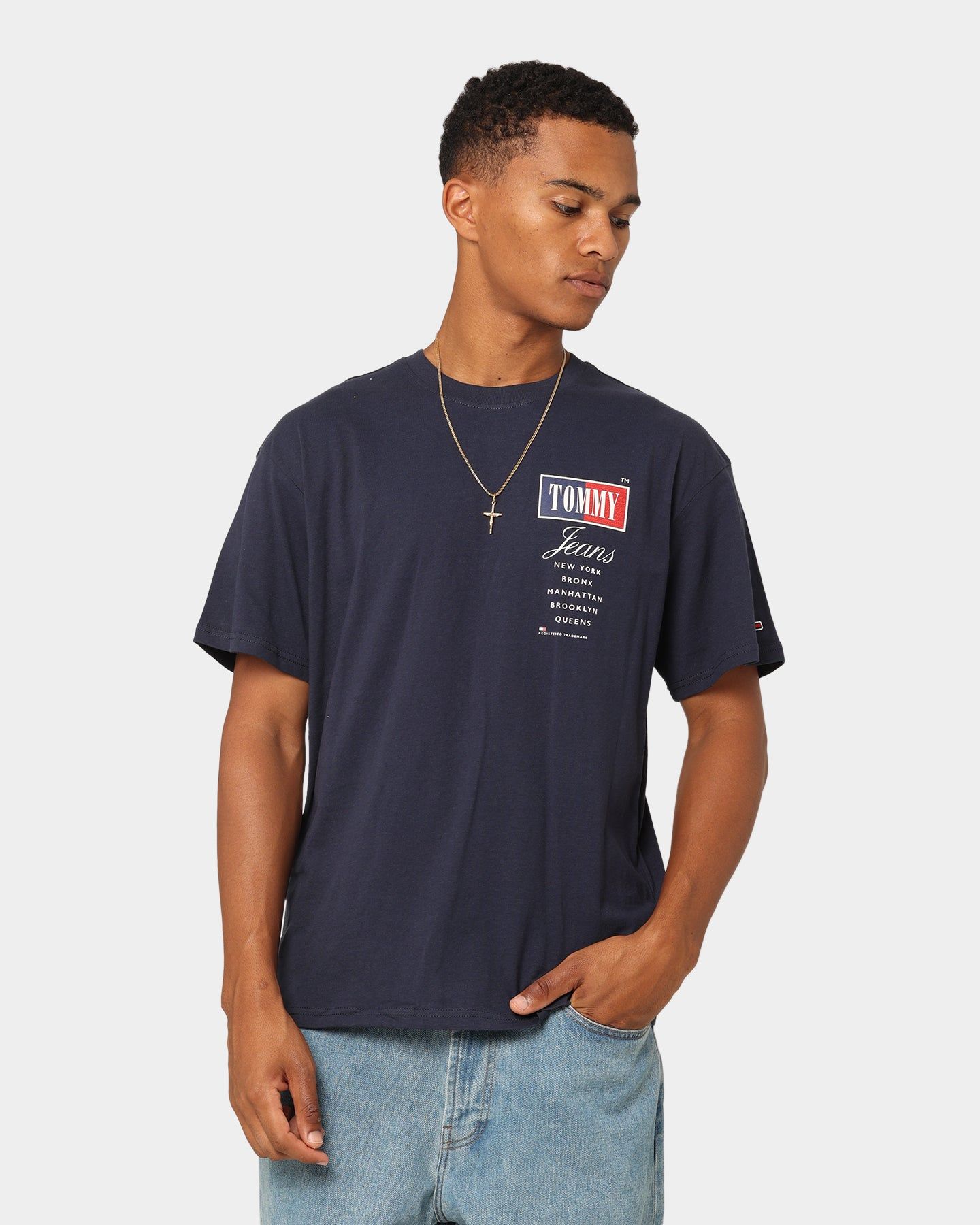Tommy Jeans TJM Relaxed Timeless Tommy T-Shirt Twilight Navy sold by Culture Kings product image thumbnail 2