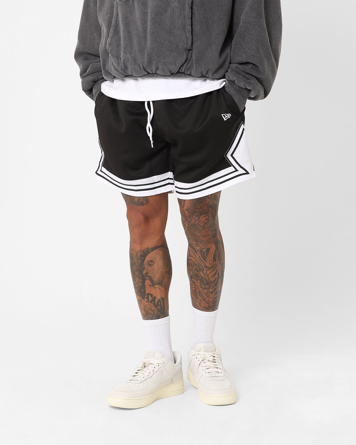 New Era Diamond Tipping Shorts Black sold by Culture Kings