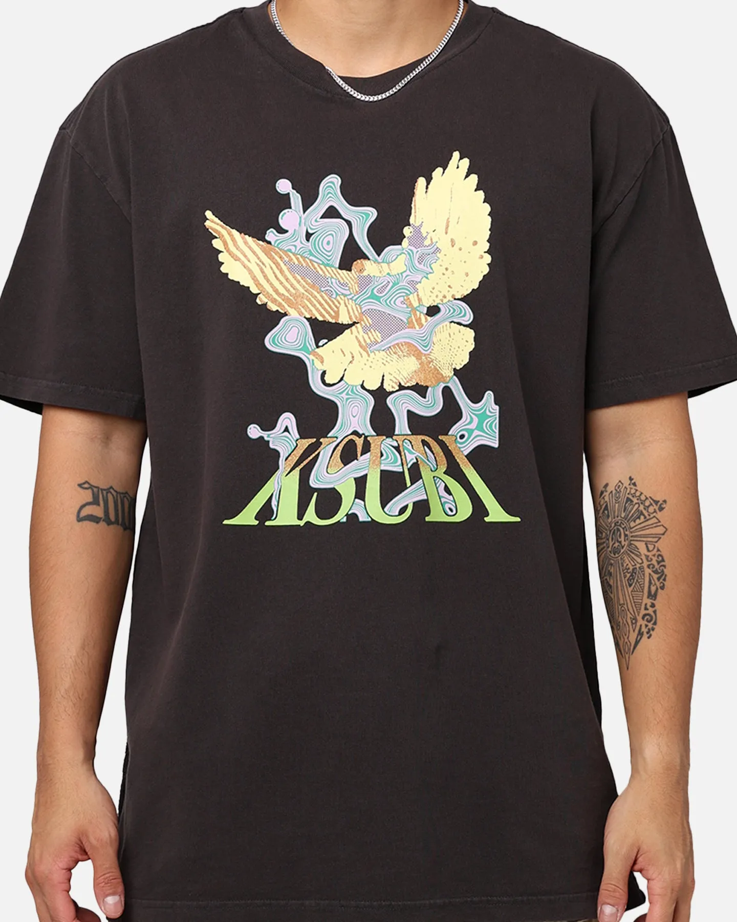 Ksubi Flight Biggie Short Sleeve T-Shirt Faded Black sold by Culture Kings product image thumbnail 4