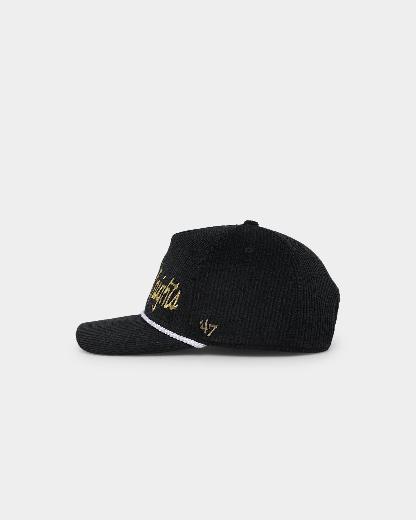 47 Brand Vegas Golden Knights 'NHL Corduroy Team Script' Corduroy Crossrope 47 Hitch Snapback Black sold by Culture Kings product image thumbnail 4