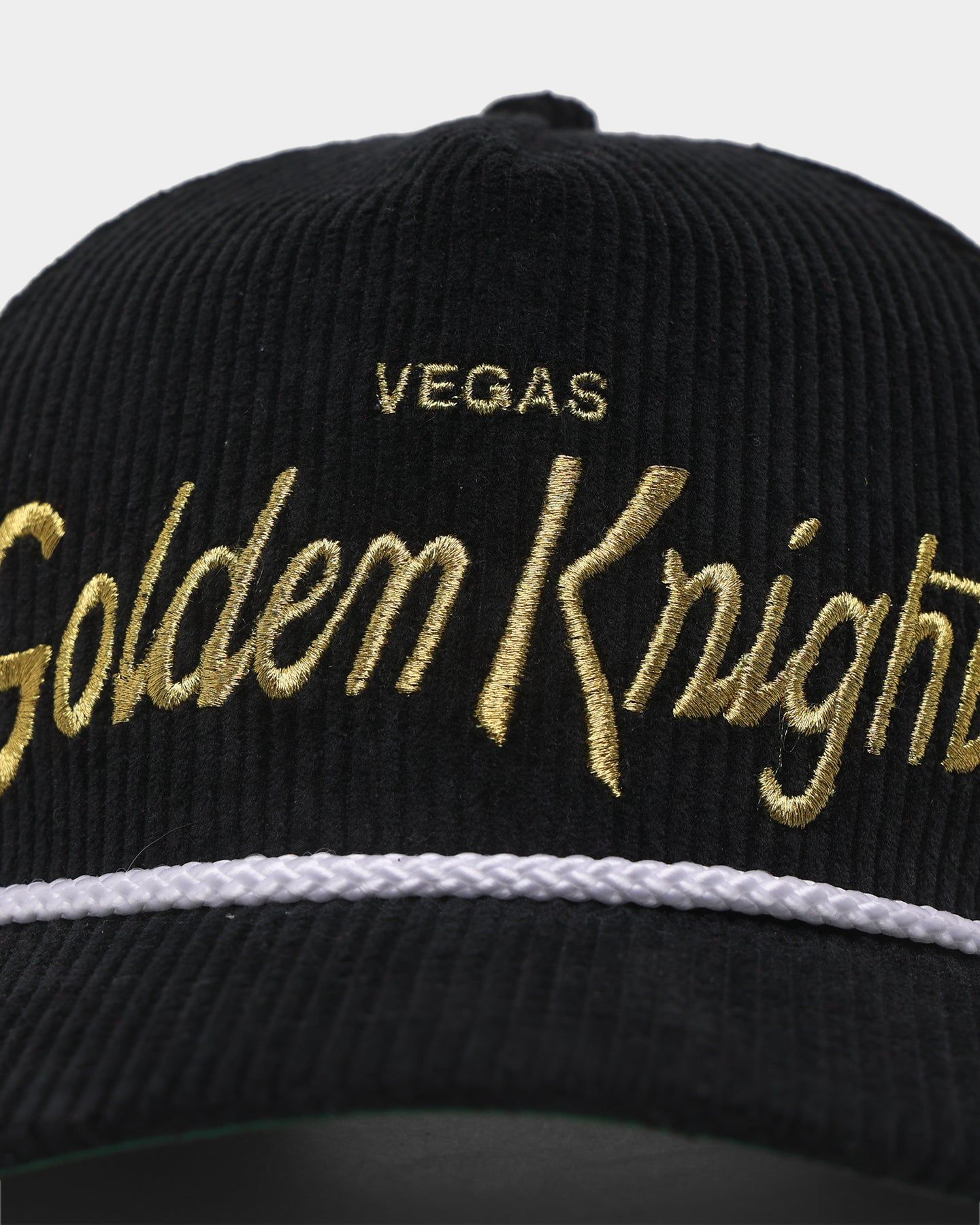 47 Brand Vegas Golden Knights 'NHL Corduroy Team Script' Corduroy Crossrope 47 Hitch Snapback Black sold by Culture Kings product image thumbnail 5