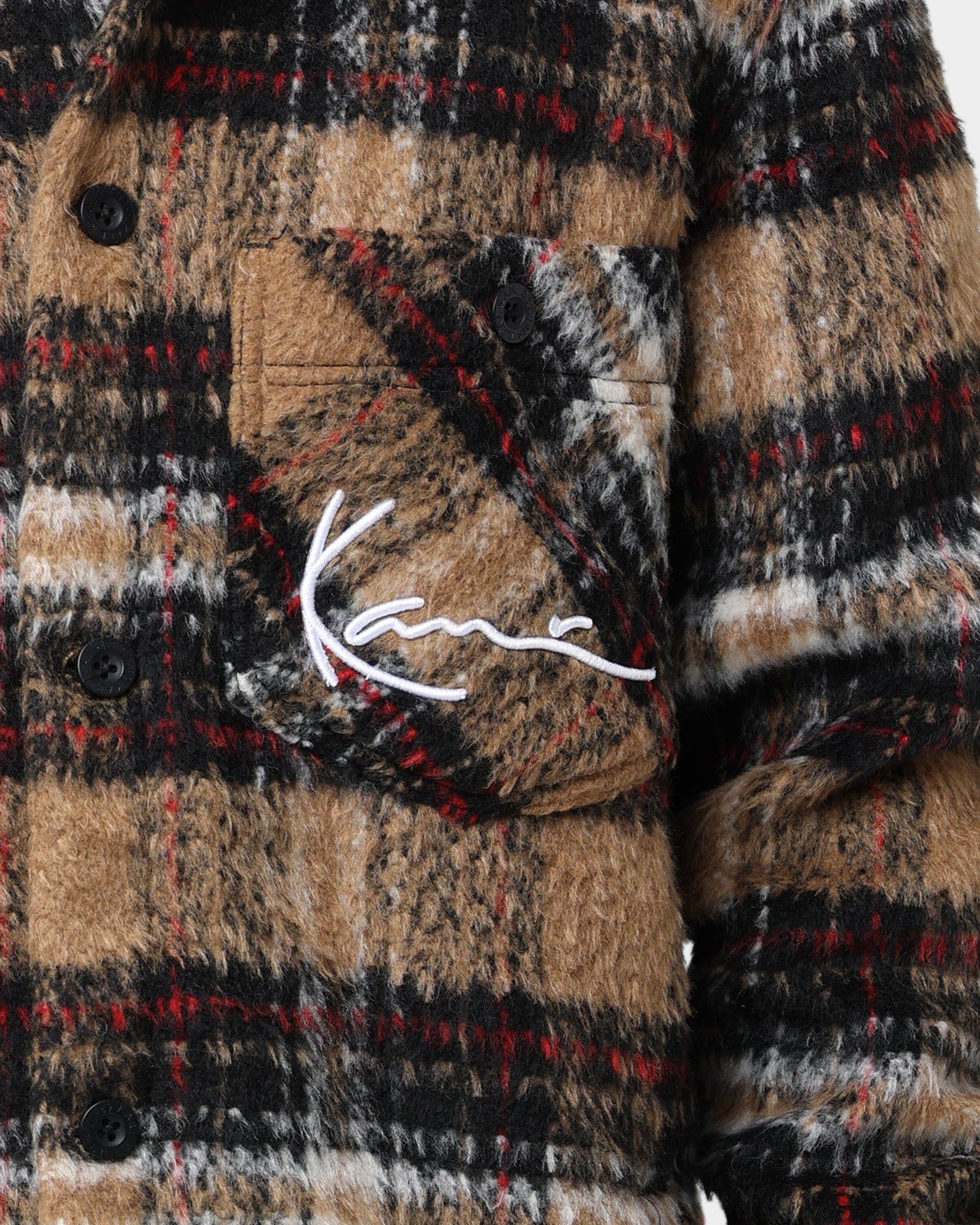 Karl Kani Chest Signature Wool Blend Jacket Sand sold by Culture Kings product image thumbnail 3