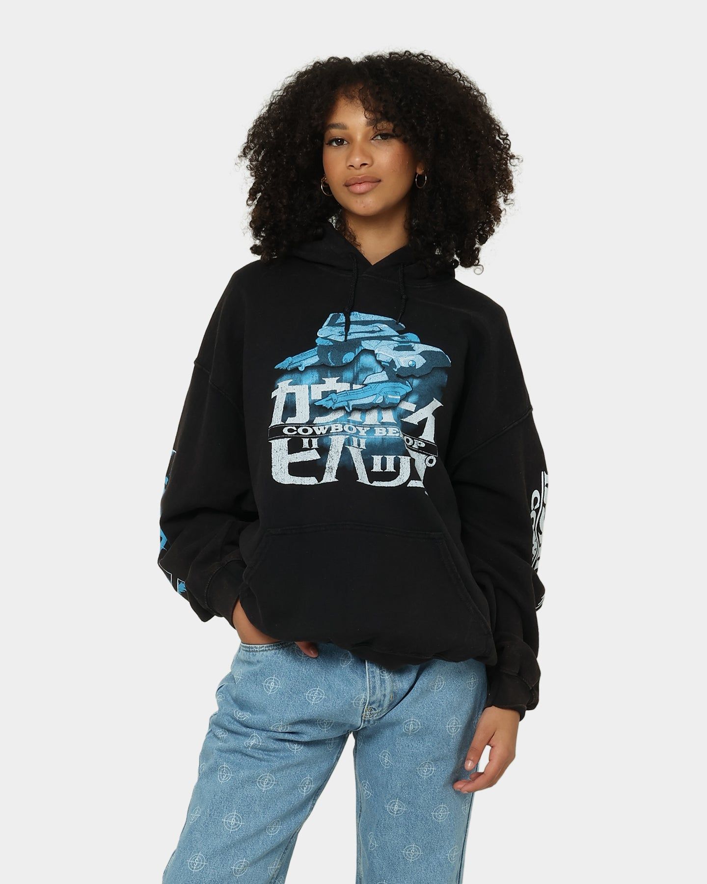 Goat Crew X Cowboy Bebop Red Tail Vintage Hoodie Washed Black sold by Culture Kings product image thumbnail 2