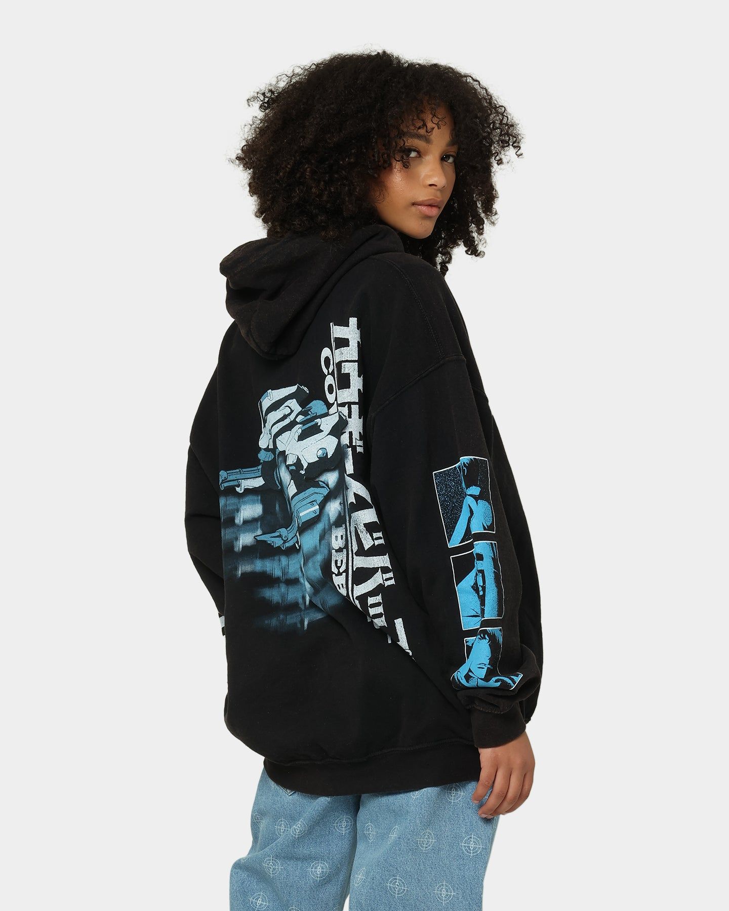Goat Crew X Cowboy Bebop Red Tail Vintage Hoodie Washed Black sold by Culture Kings