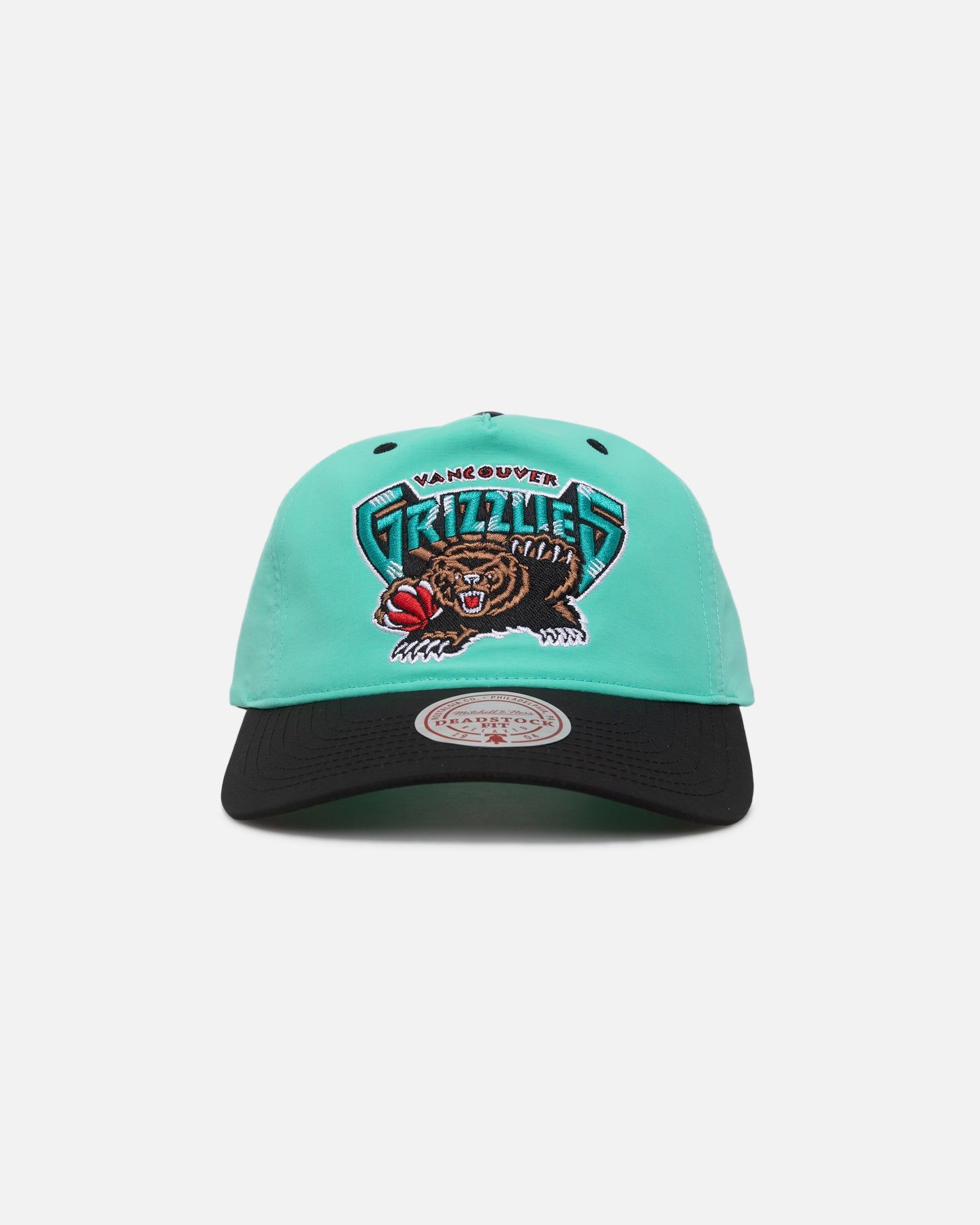 Mitchell & Ness Memphis Grizzlies Nylon Deadstock 2-Tone Snapback Bright Aqua/Black sold by Culture Kings