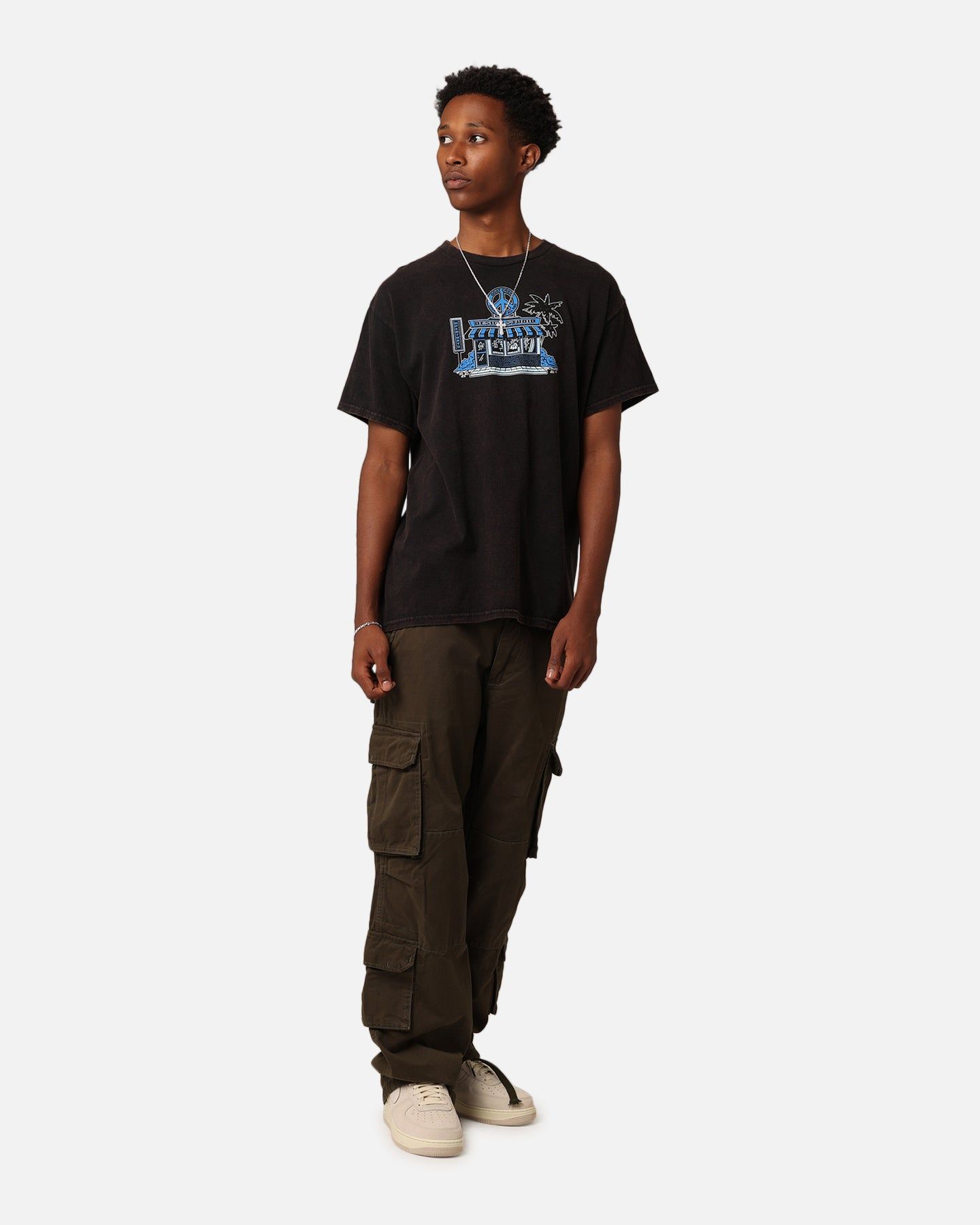 Goat Crew Design Studios Peace T-Shirt Black Wash sold by Culture Kings product image thumbnail 3