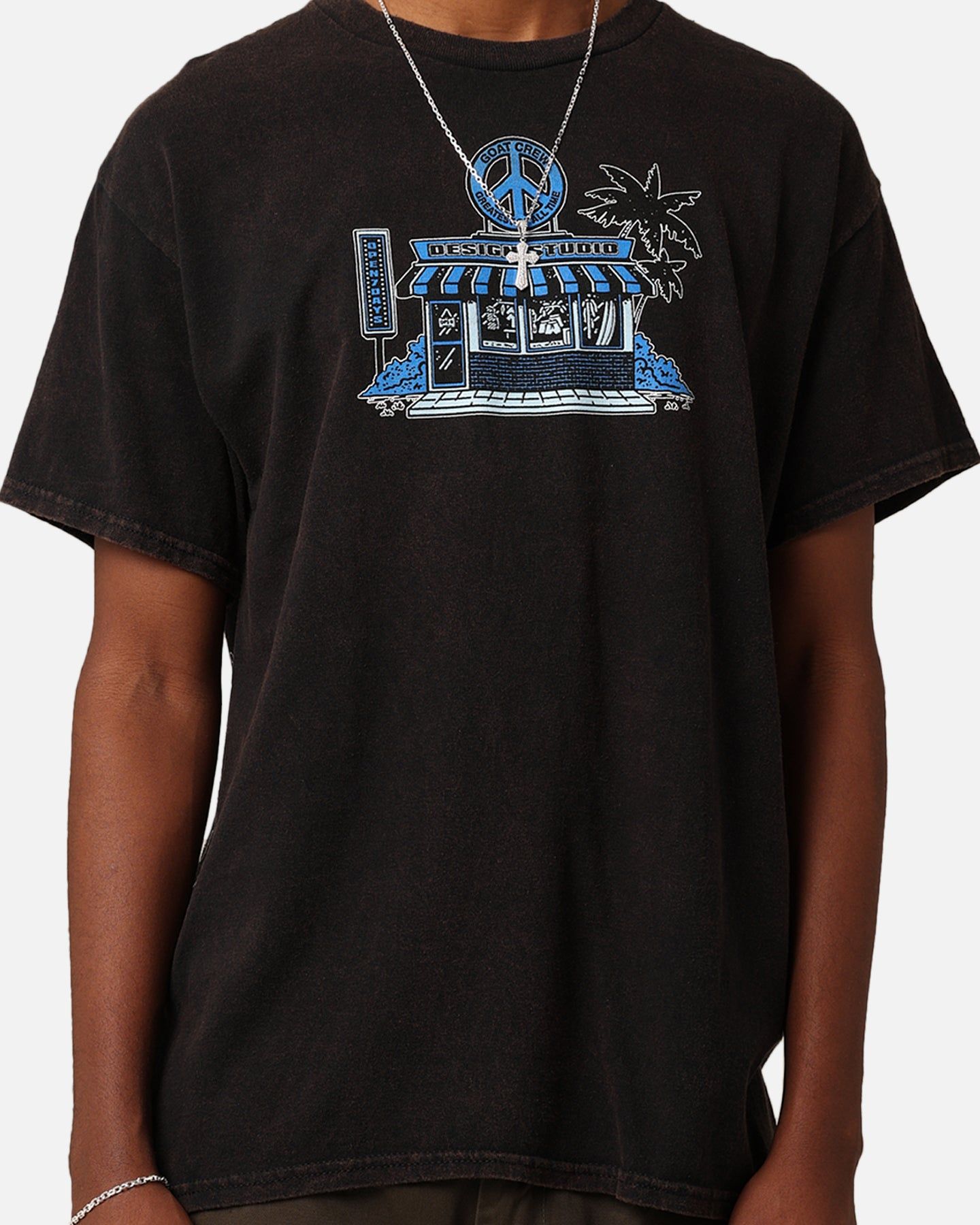 Goat Crew Design Studios Peace T-Shirt Black Wash sold by Culture Kings product image thumbnail 5