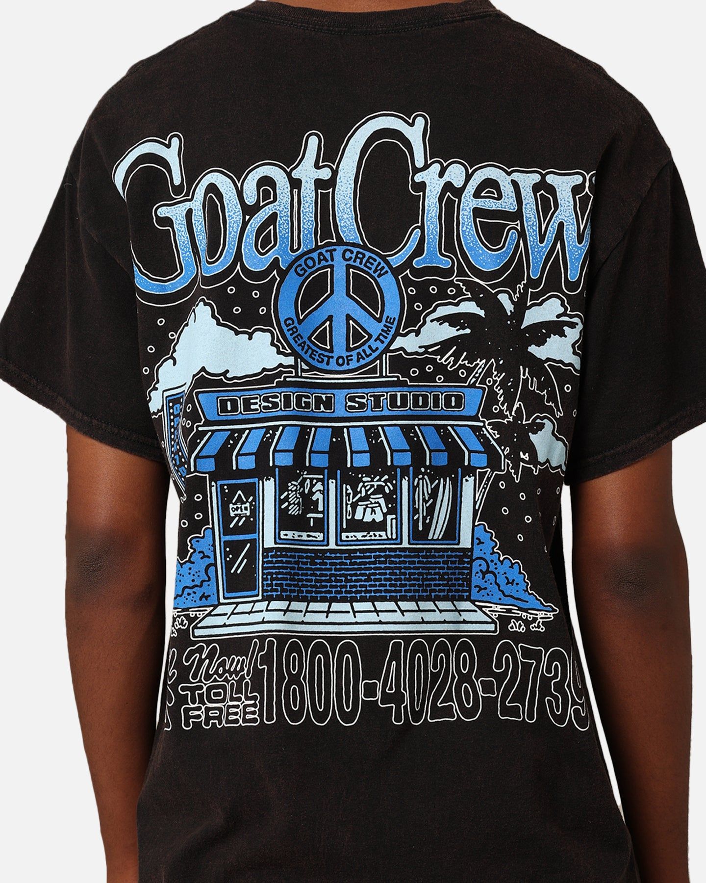 Goat Crew Design Studios Peace T-Shirt Black Wash sold by Culture Kings product image thumbnail 4