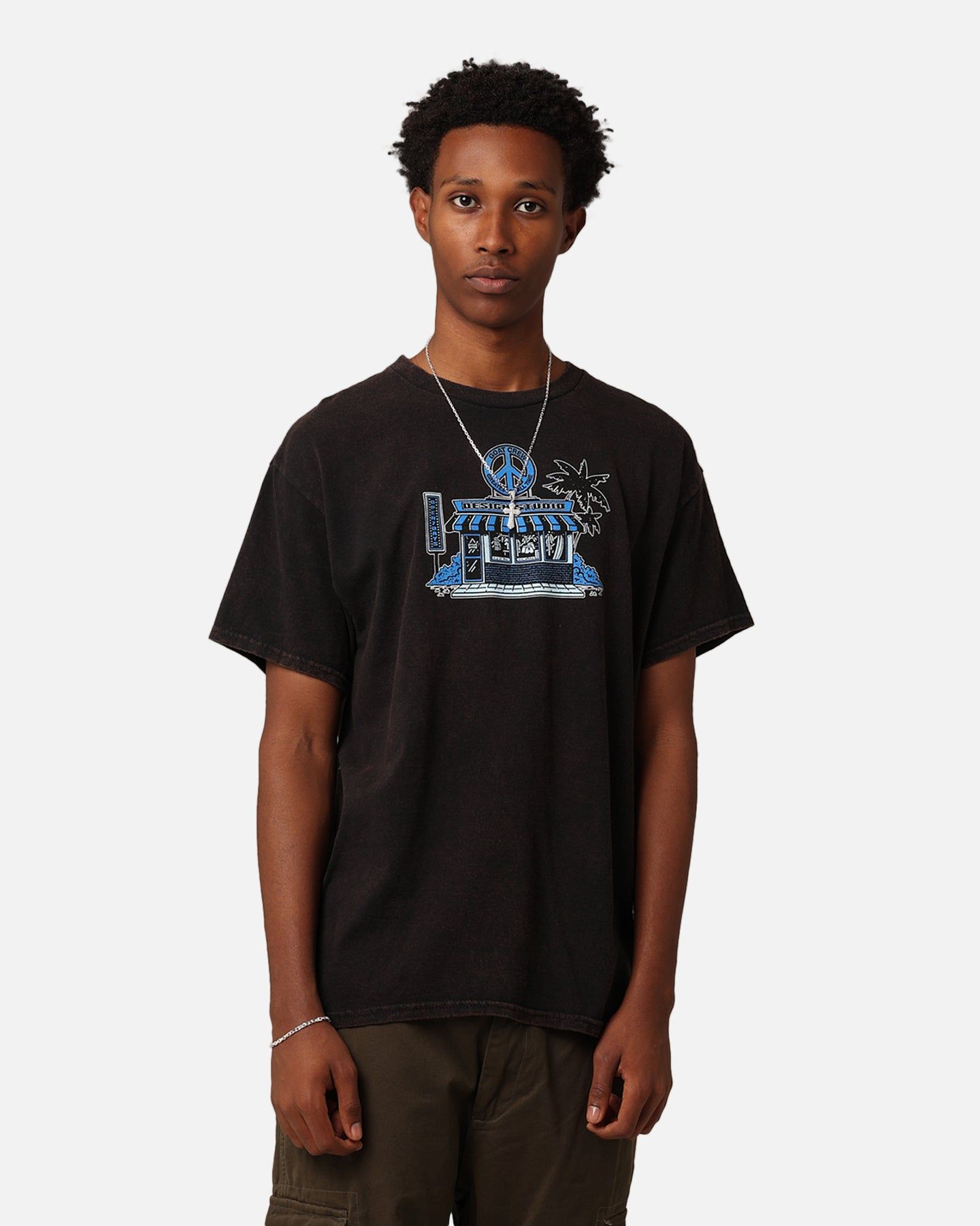 Goat Crew Design Studios Peace T-Shirt Black Wash sold by Culture Kings product image thumbnail 2