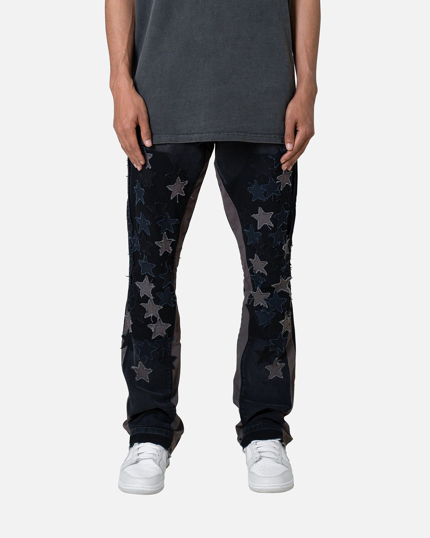 MNML B451 Star Flare Denim Pants Black sold by Culture Kings