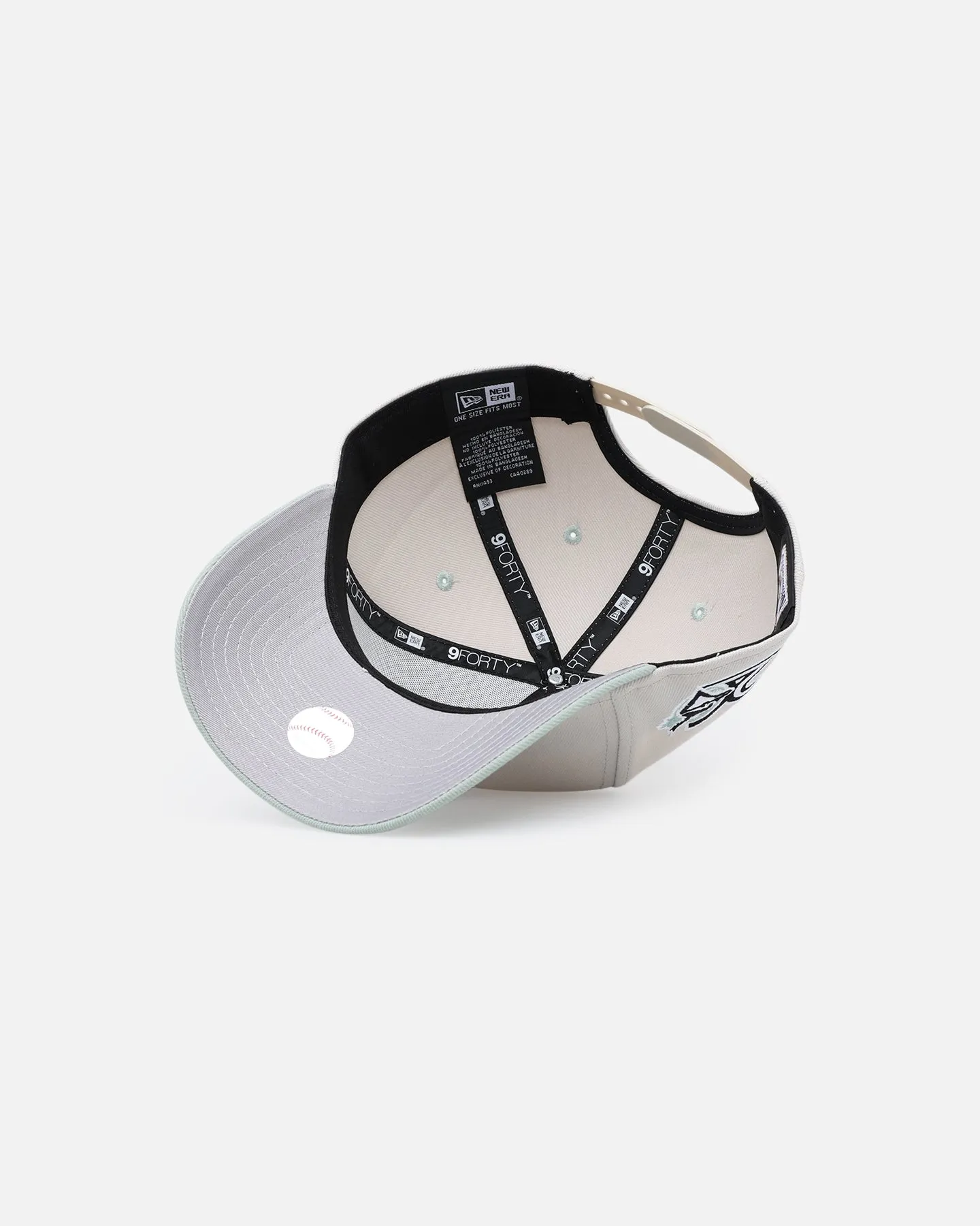 New Era Toronto Blue Jays 'Sea Glass' 9FORTY A-Frame Snapback Stone/Green sold by Culture Kings product image thumbnail 5