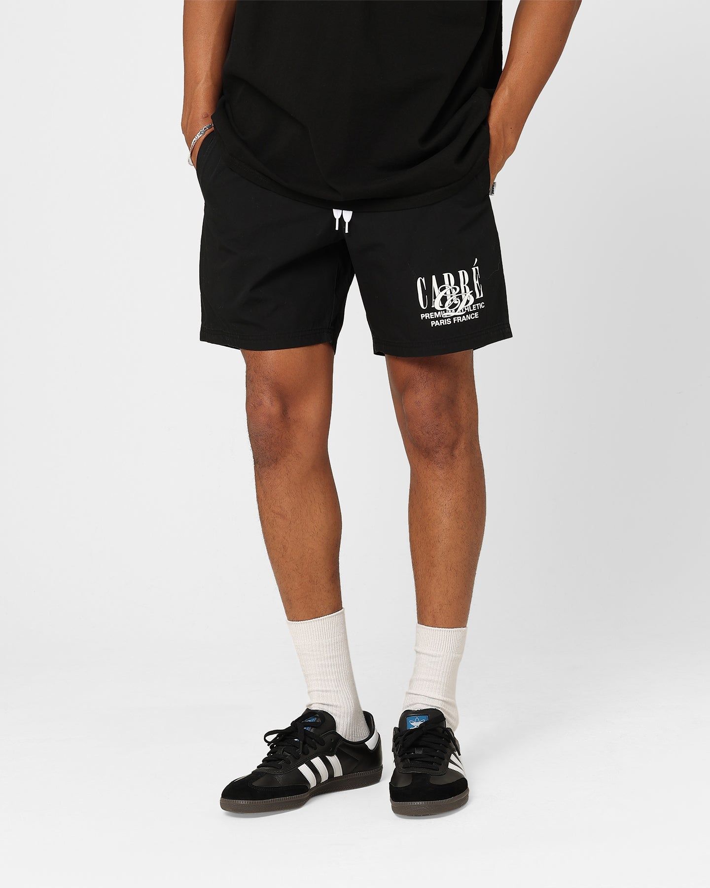 Carre Top Team Slide Shorts Black sold by Culture Kings