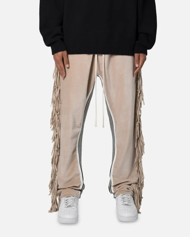 MNML Fringe Velour Sweatpants Dust sold by Culture Kings