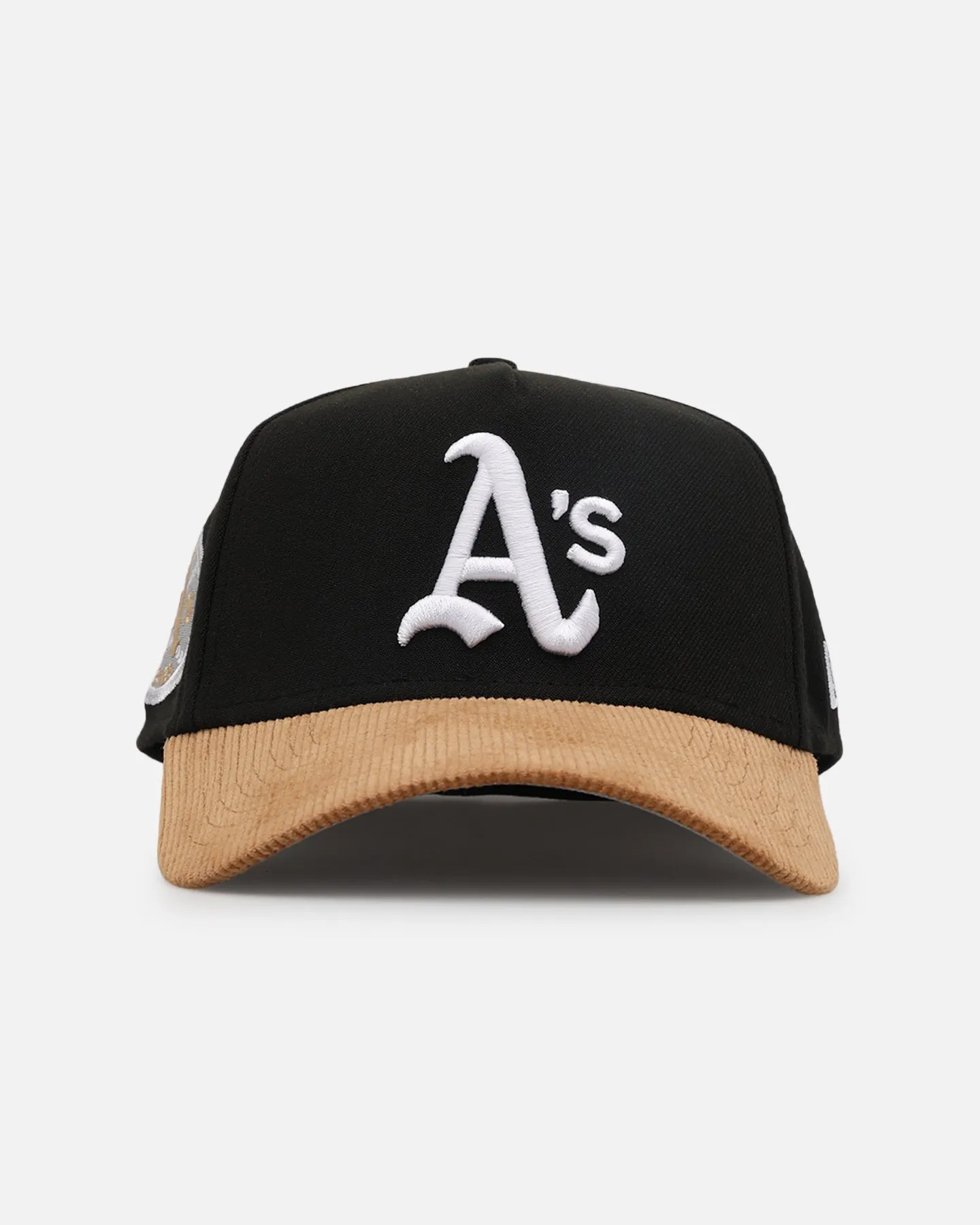 New Era Oakland Athletics 'Black Wheat' 39THIRTY A-Frame Stretch Fit Black/Wheat sold by Culture Kings
