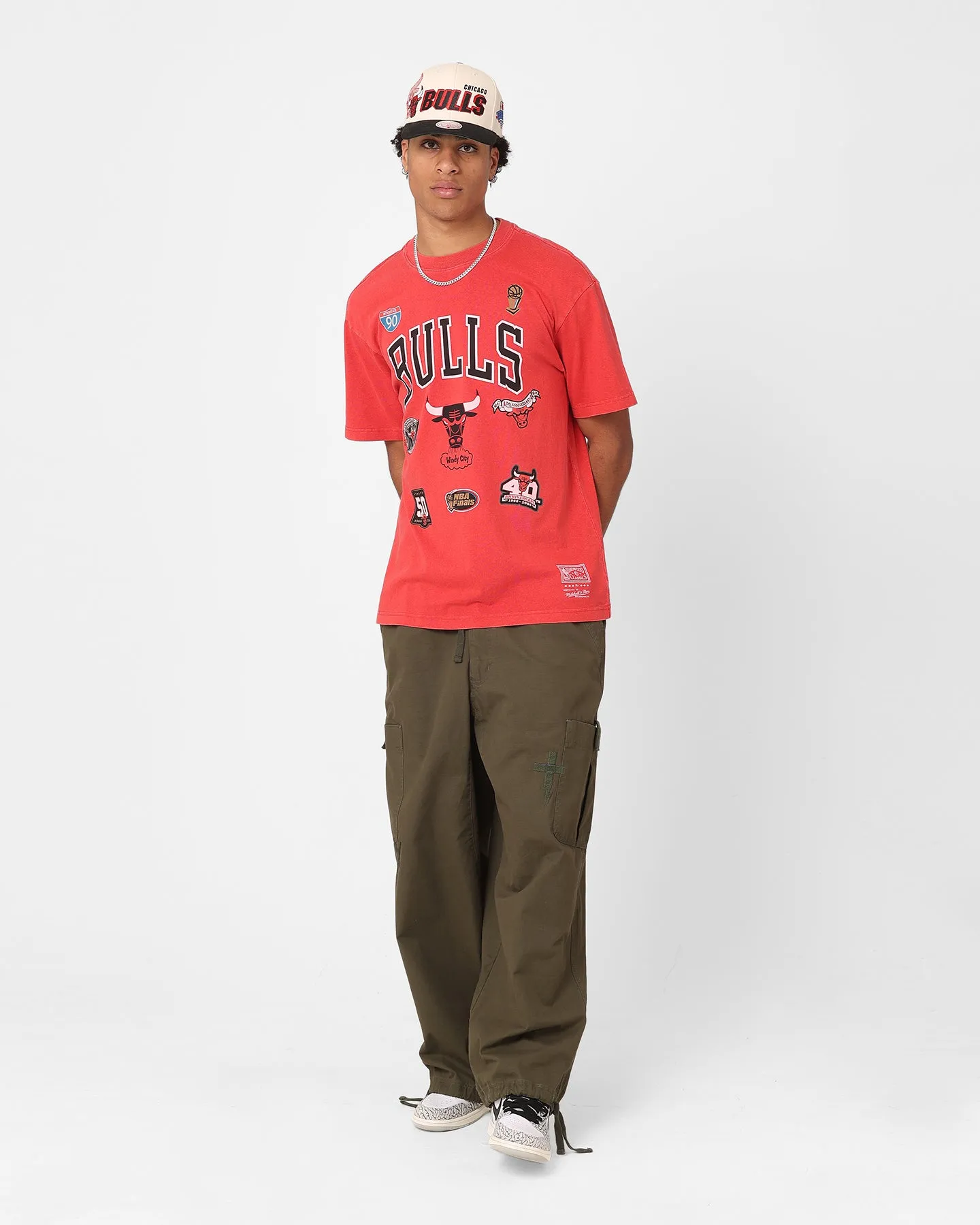 Mitchell & Ness Chicago Bulls Highway Logo T-Shirt Bulls Red sold by Culture Kings product image thumbnail 2
