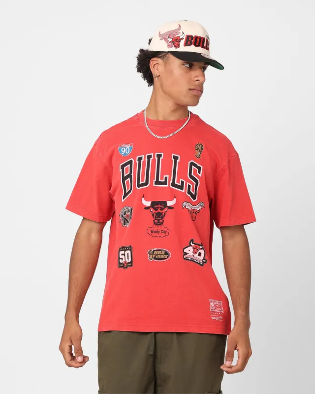 Mitchell & Ness Chicago Bulls Highway Logo T-Shirt Bulls Red sold by Culture Kings
