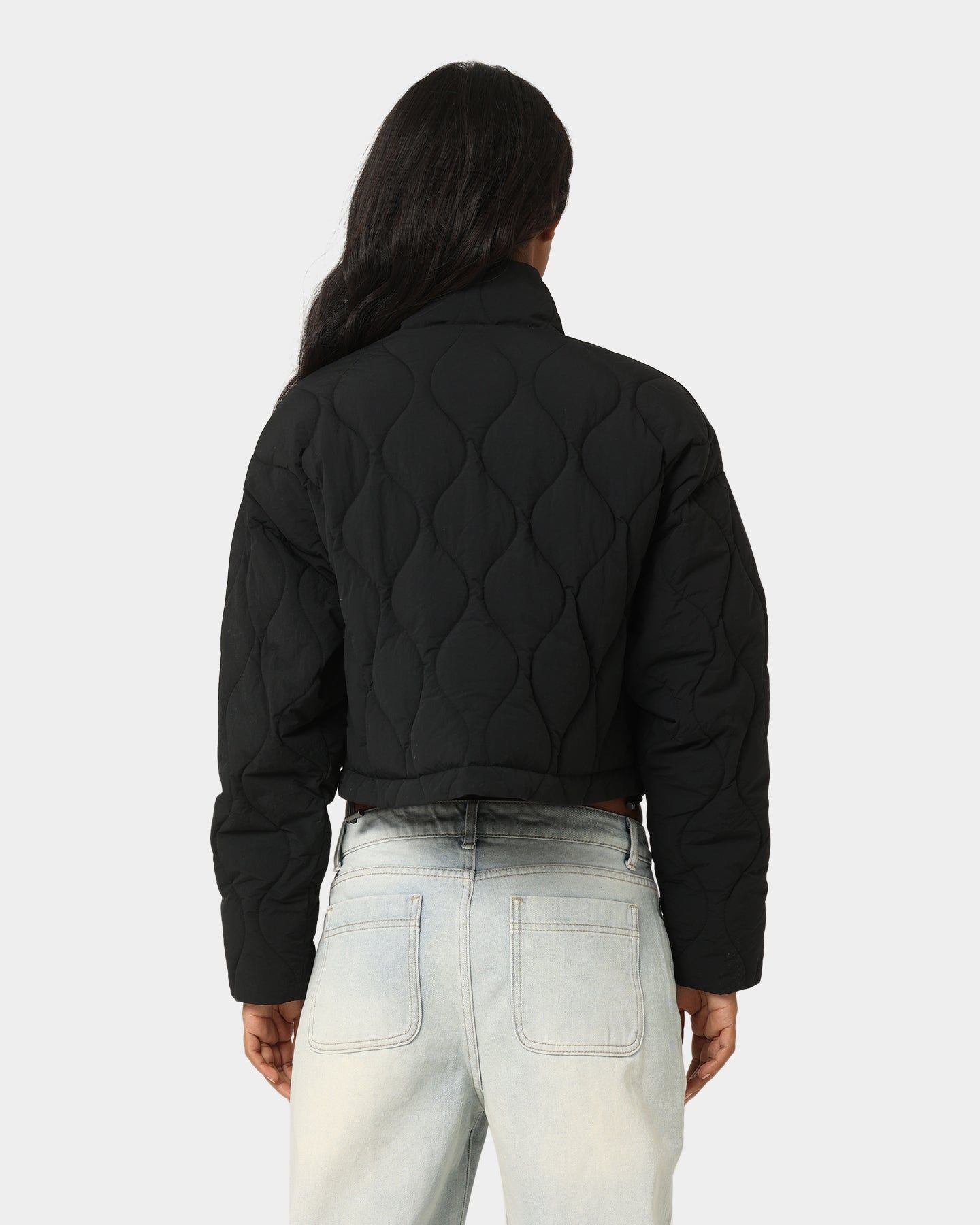 Champion Women's Lifestyle Cropped Puffer Jacket Black sold by Culture Kings product image thumbnail 4