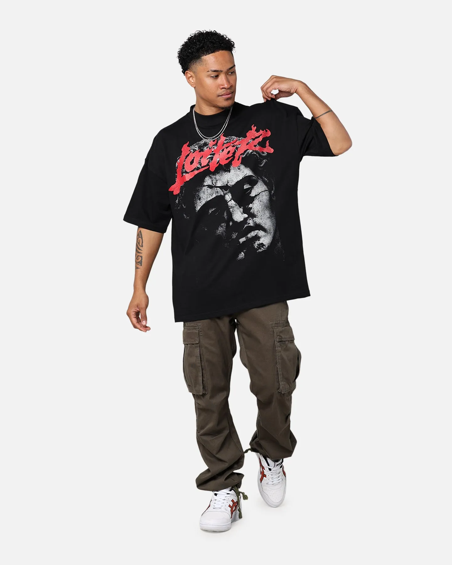 Loiter Search And Destroy Oversized T-Shirt Black sold by Culture Kings product image thumbnail 3