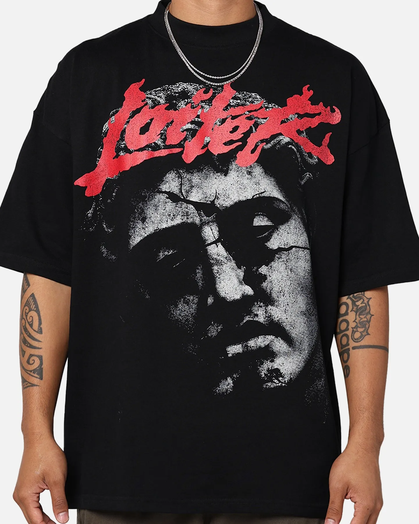 Loiter Search And Destroy Oversized T-Shirt Black sold by Culture Kings product image thumbnail 4