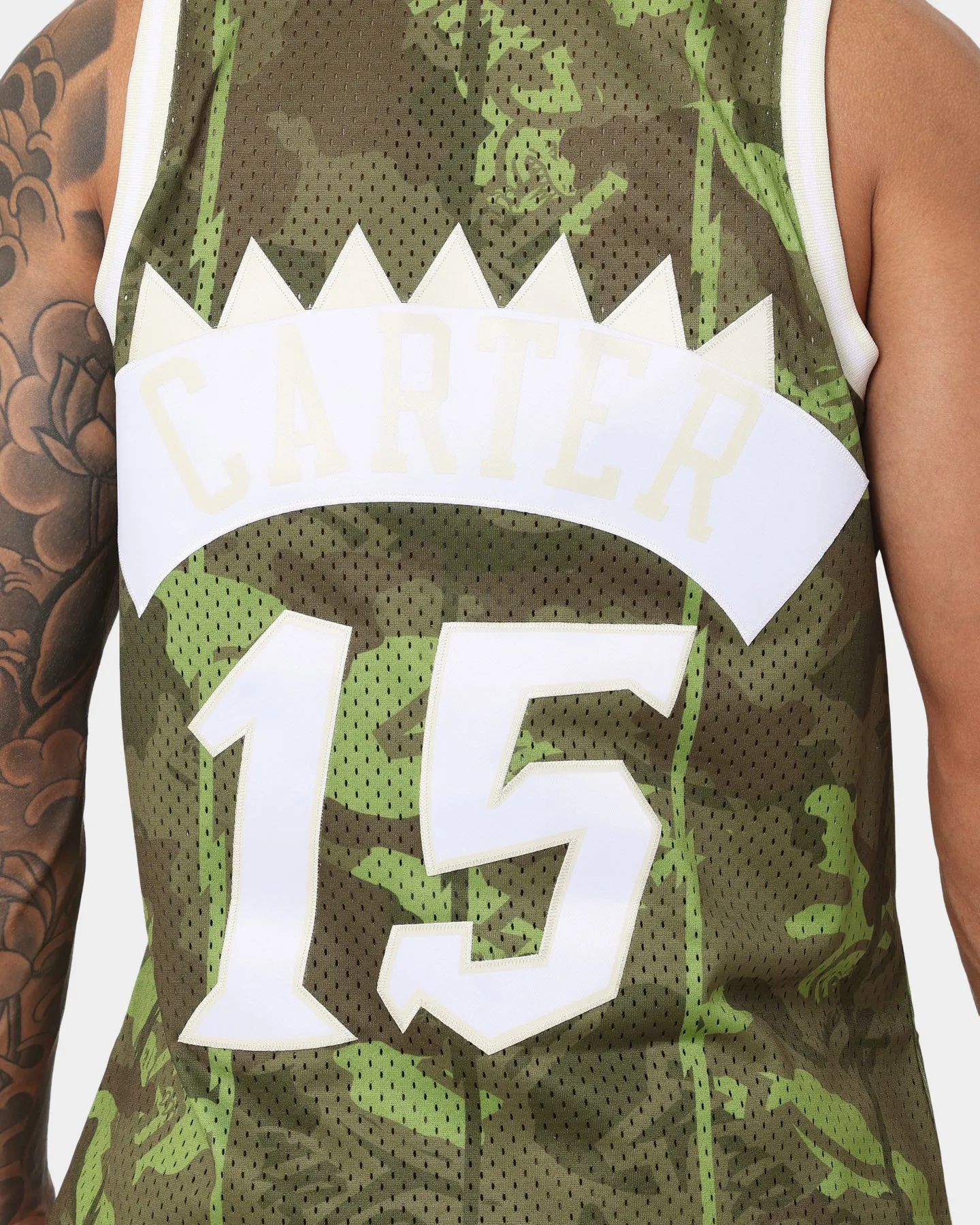 Mitchell & Ness Vince Carter Toronto Raptors '98-'99 Camo Swing Jersey Green Camo sold by Culture Kings product image thumbnail 5