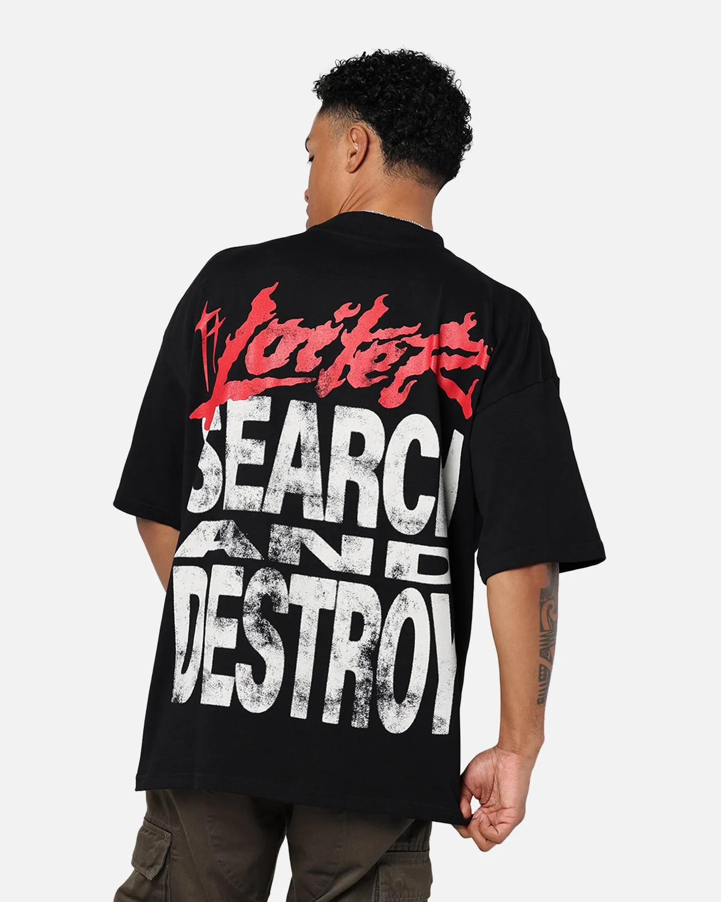 Loiter Search And Destroy Oversized T-Shirt Black sold by Culture Kings