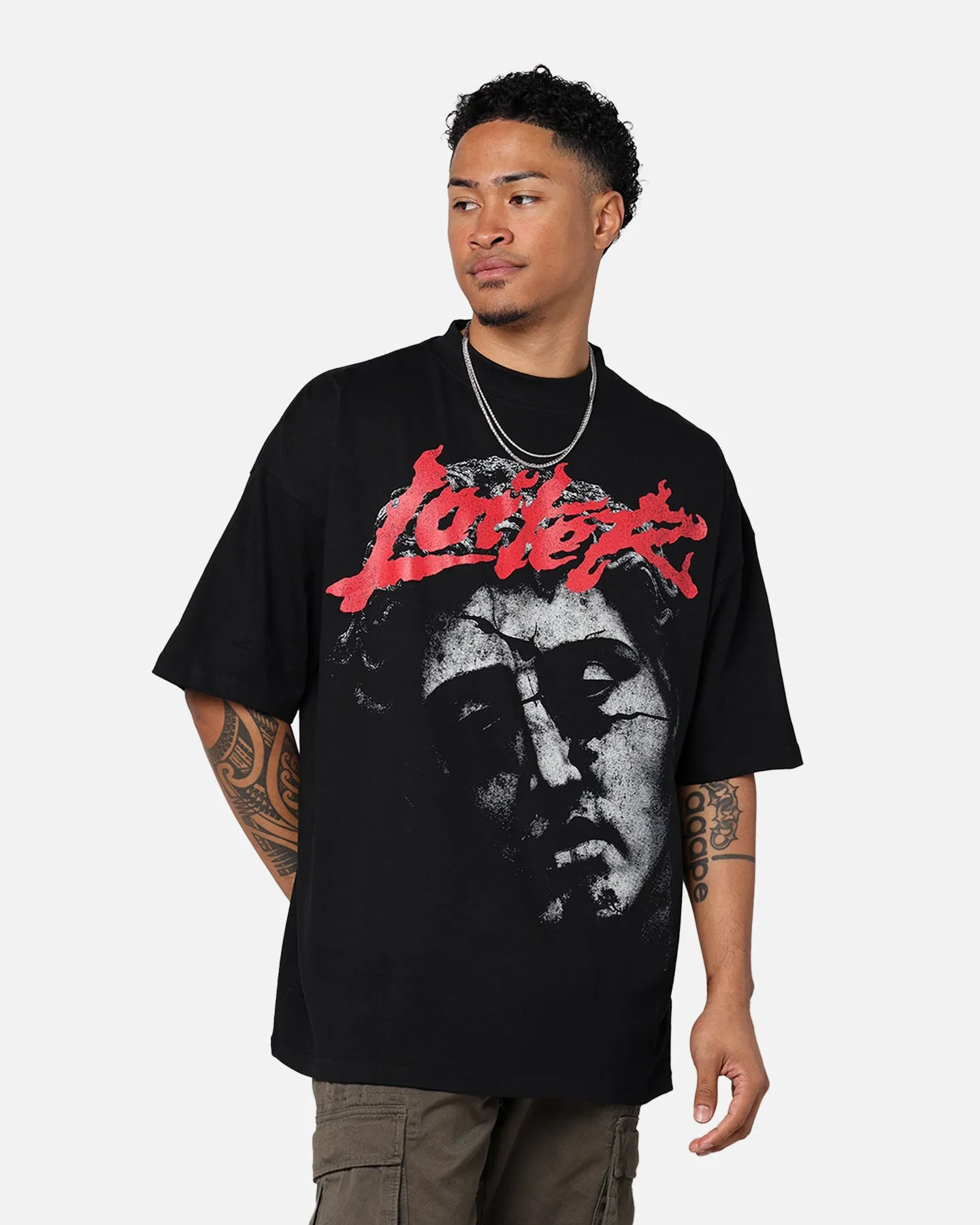 Loiter Search And Destroy Oversized T-Shirt Black sold by Culture Kings product image thumbnail 2