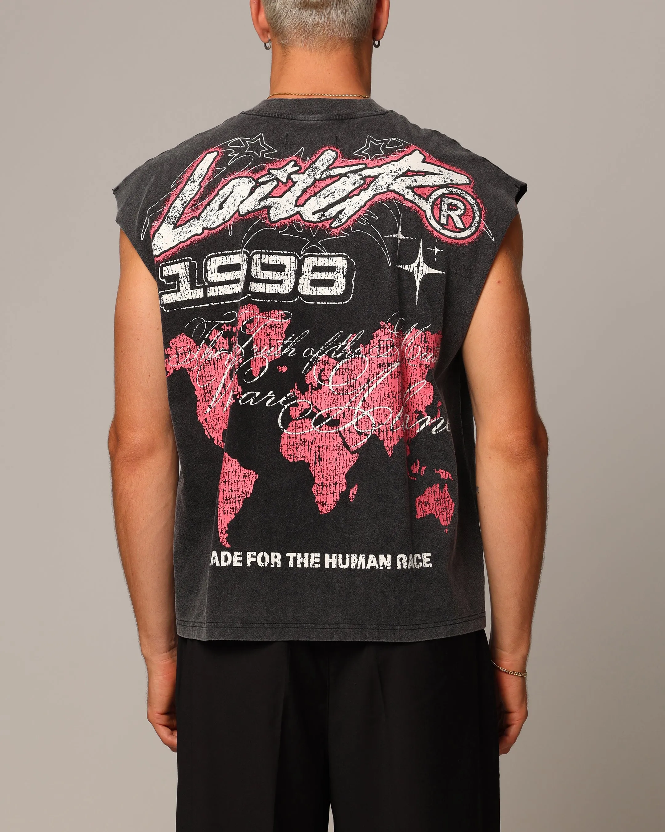 Loiter Motor Oversized Muscle T-Shirt Vintage Black sold by Culture Kings product image thumbnail 4