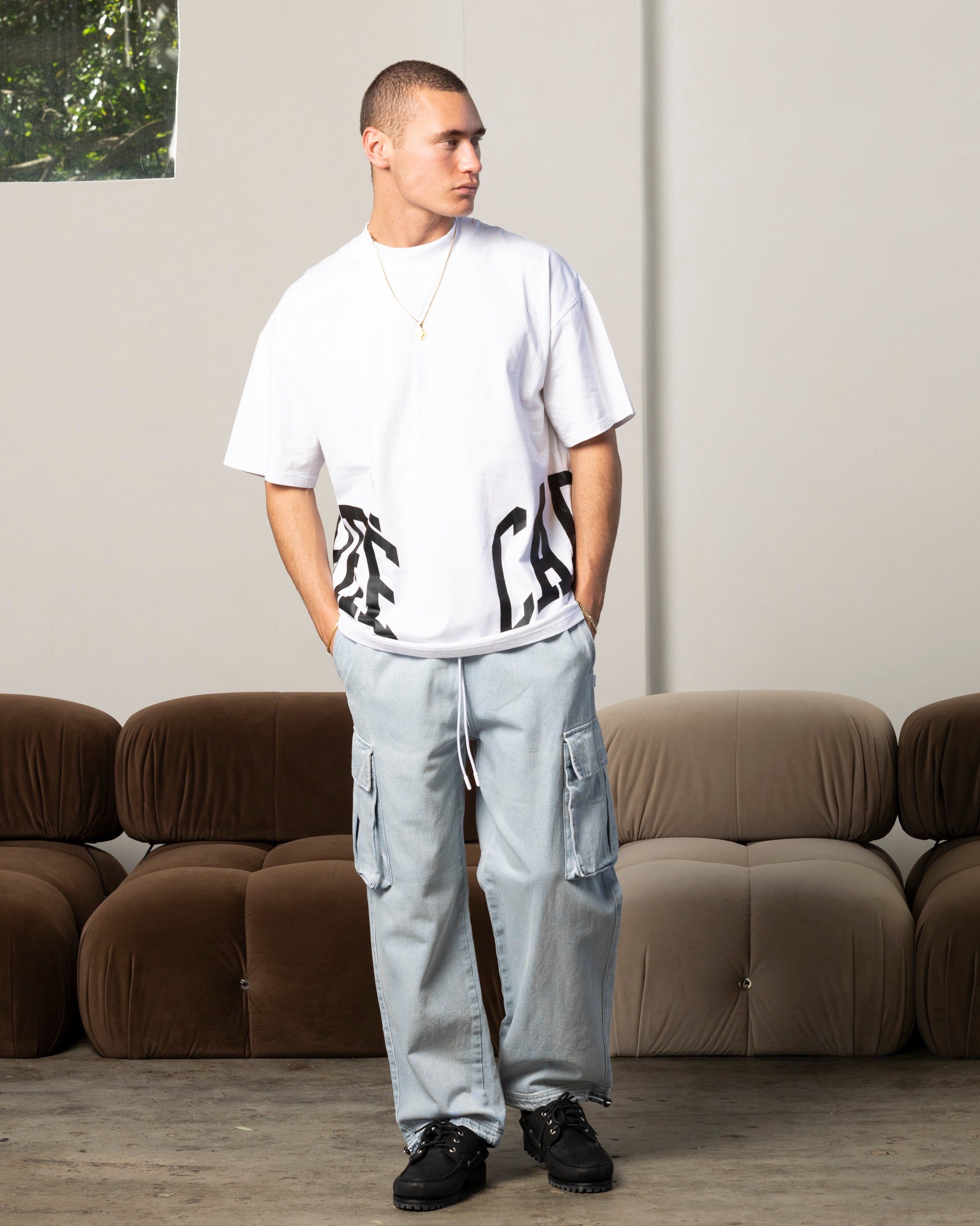 Carre Double Arch Oversized T-Shirt White sold by Culture Kings product image thumbnail 2
