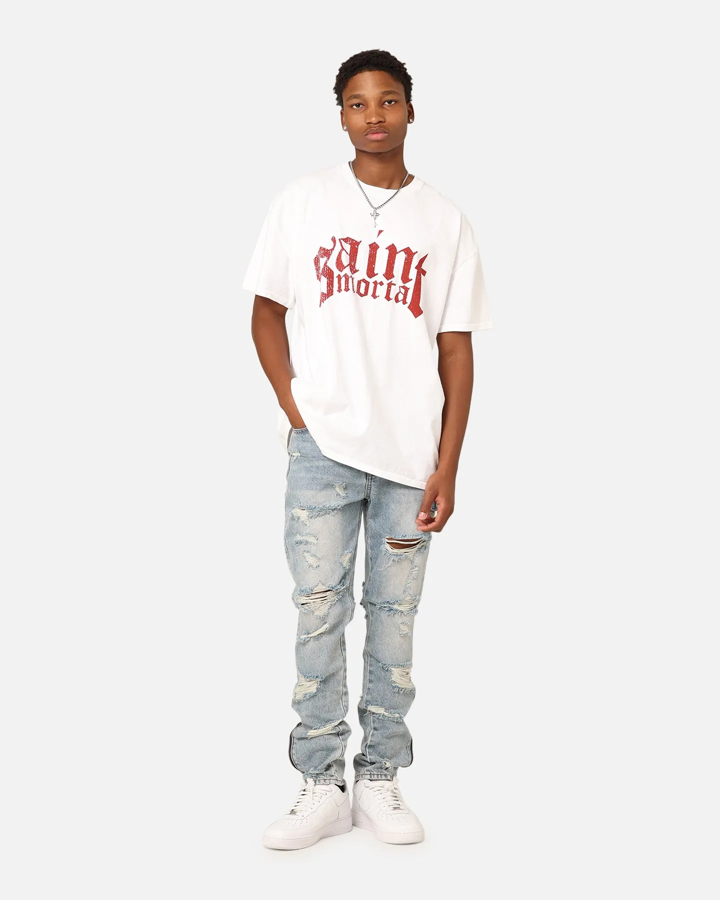 Saint Morta Obsidian T-Shirt White sold by Culture Kings product image thumbnail 2