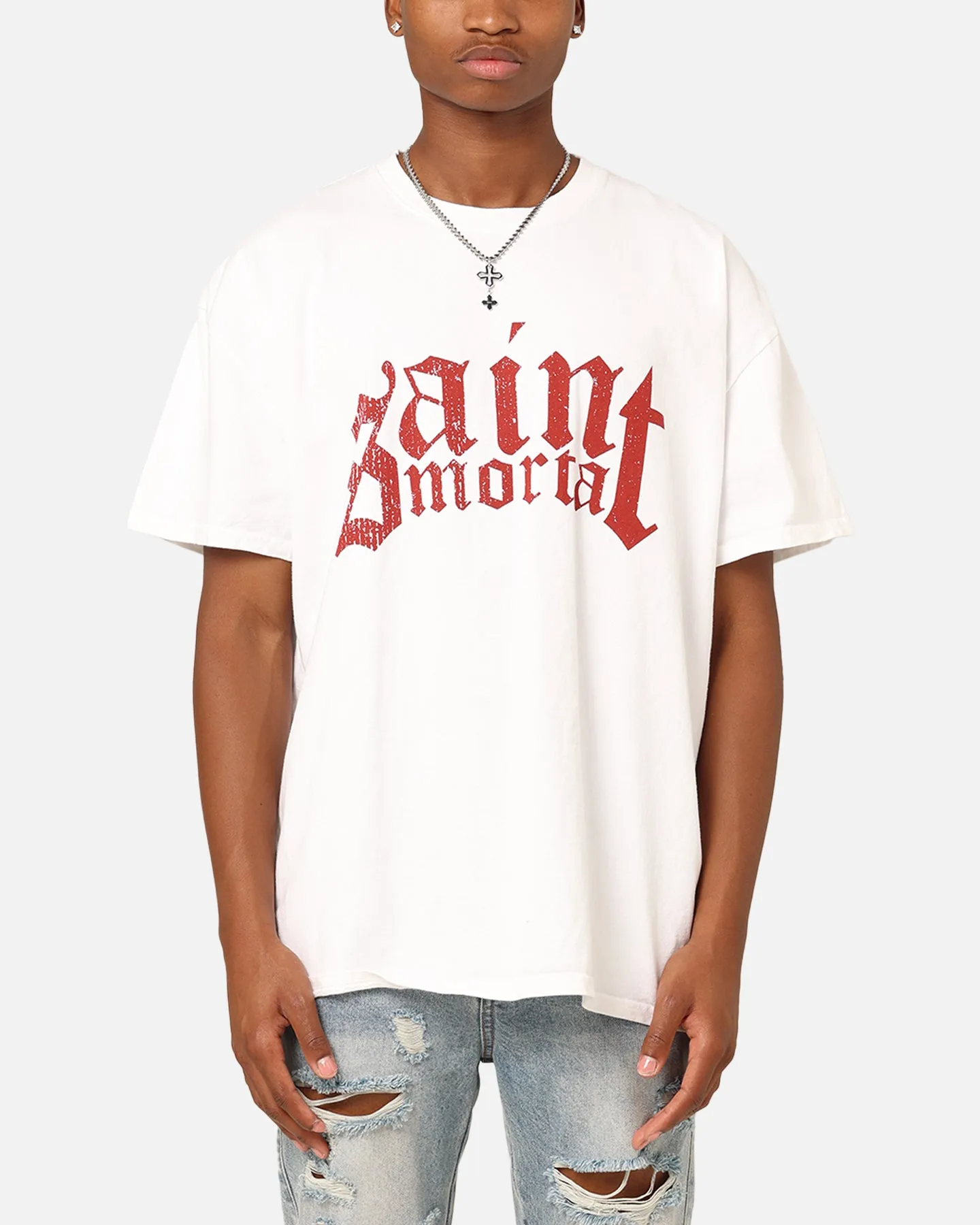 Saint Morta Obsidian T-Shirt White sold by Culture Kings