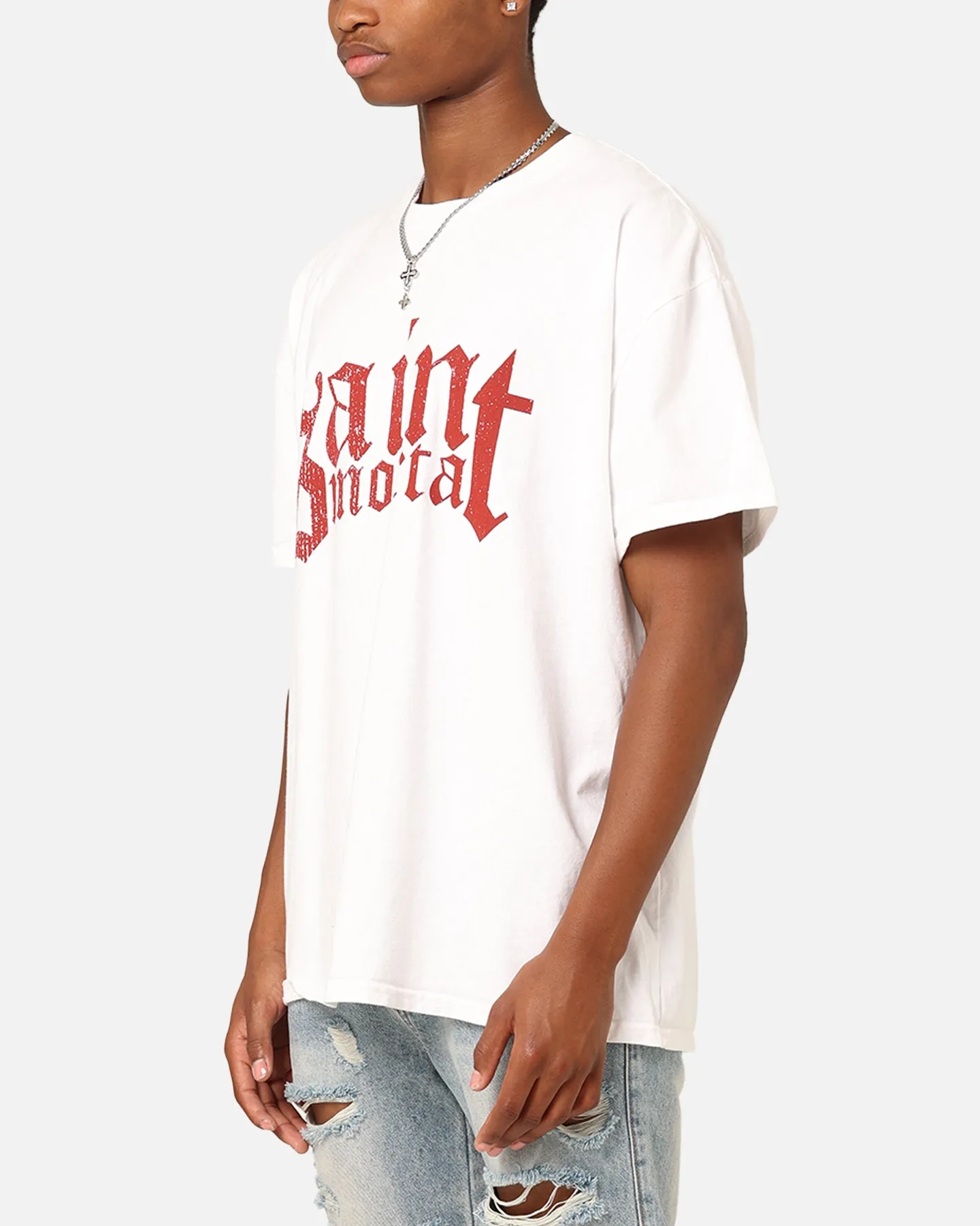 Saint Morta Obsidian T-Shirt White sold by Culture Kings product image thumbnail 5